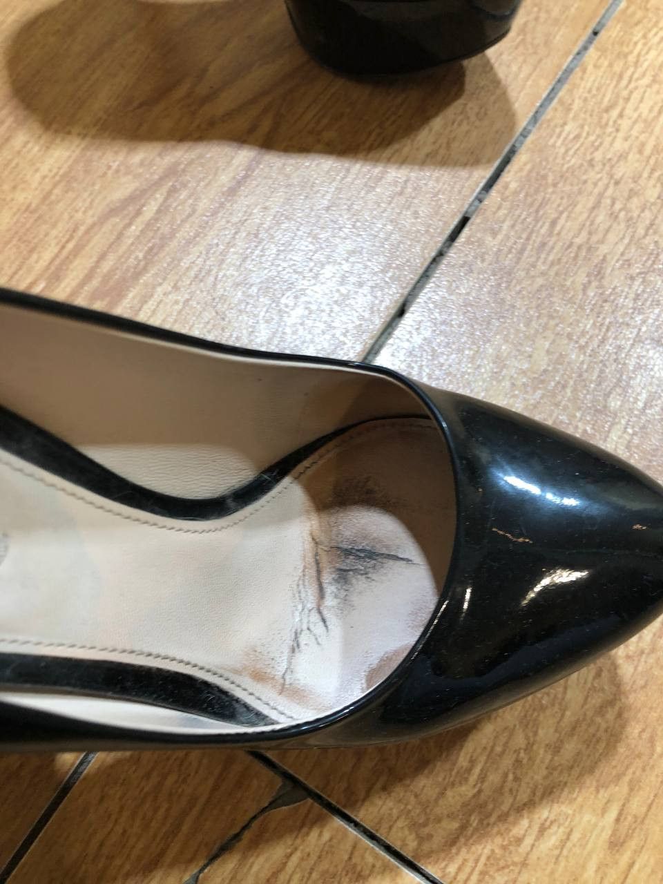 Prada Prada Black Patent Leather High Stiletto Pumps Size US 8.5 / IT 38.5 - 6 Thumbnail