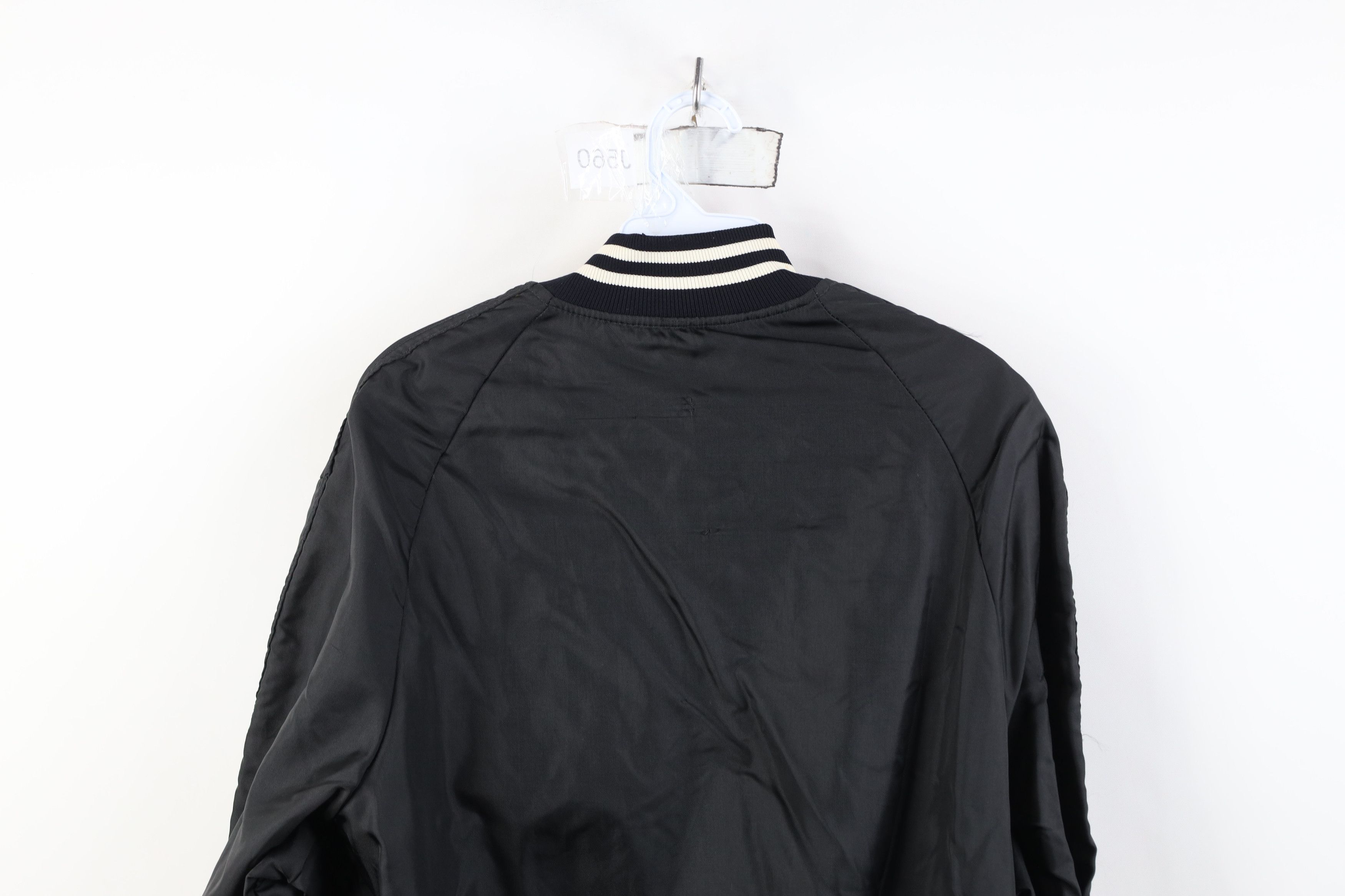 Vintage Vintage 80s 90s Streetwear Striped Pullover Satin Jacket USA Size US L / EU 52-54 / 3 - 15 Thumbnail