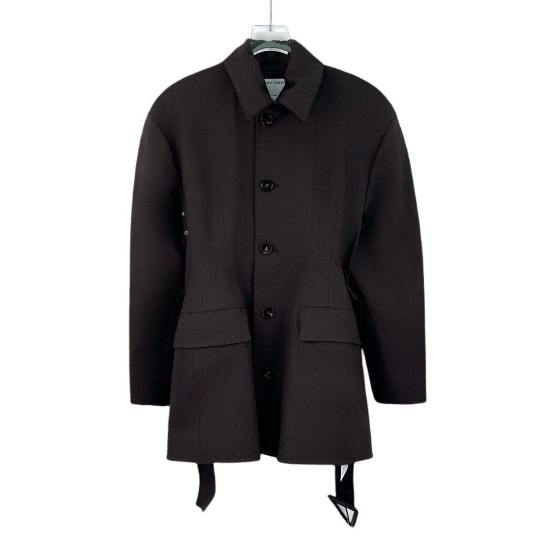 Bottega Veneta Bottega Veneta Dark Brown Cotton Belted Style Trench Coat Size XS / US 0-2 / IT 36-38 - 1 Thumbnail