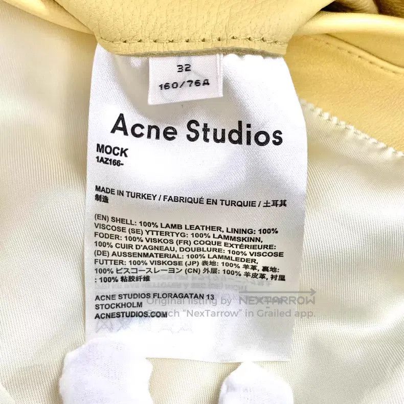 Acne Studios Acne Studios Yellow sheepskin leather collar zip long slee Size 4XL / US 24-26 - 6 Thumbnail
