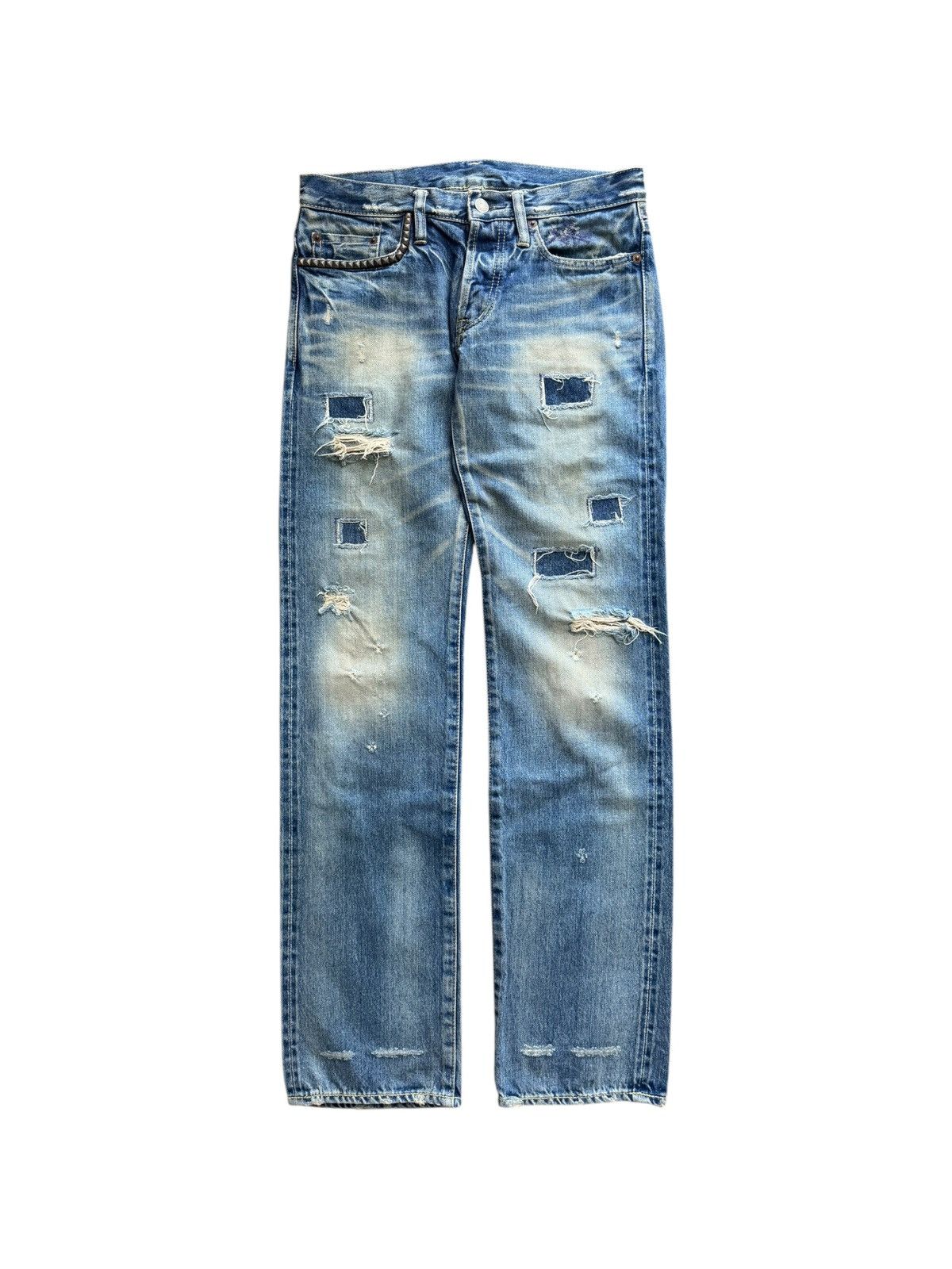 Hysteric Glamour Hysteric Glamour 00s Patchwork Studded Denim 
