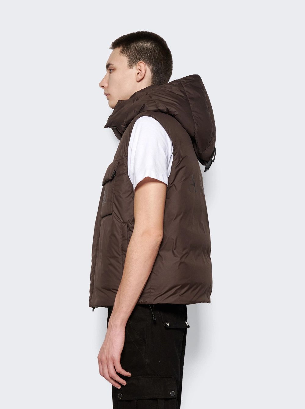 Amiri o1orln1025 Hooded Down Gilet in Brown Size US L / EU 52-54 / 3 - 5 Thumbnail