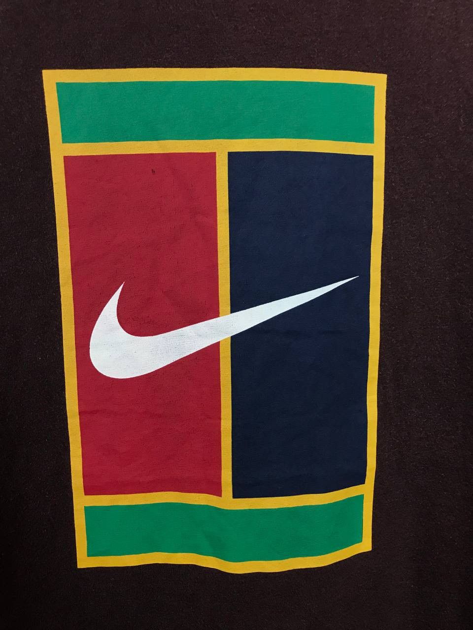 Nike × Vintage Nike Court vintage swoosh big logo tee Size US L / EU 52-54 / 3 - 3 Thumbnail