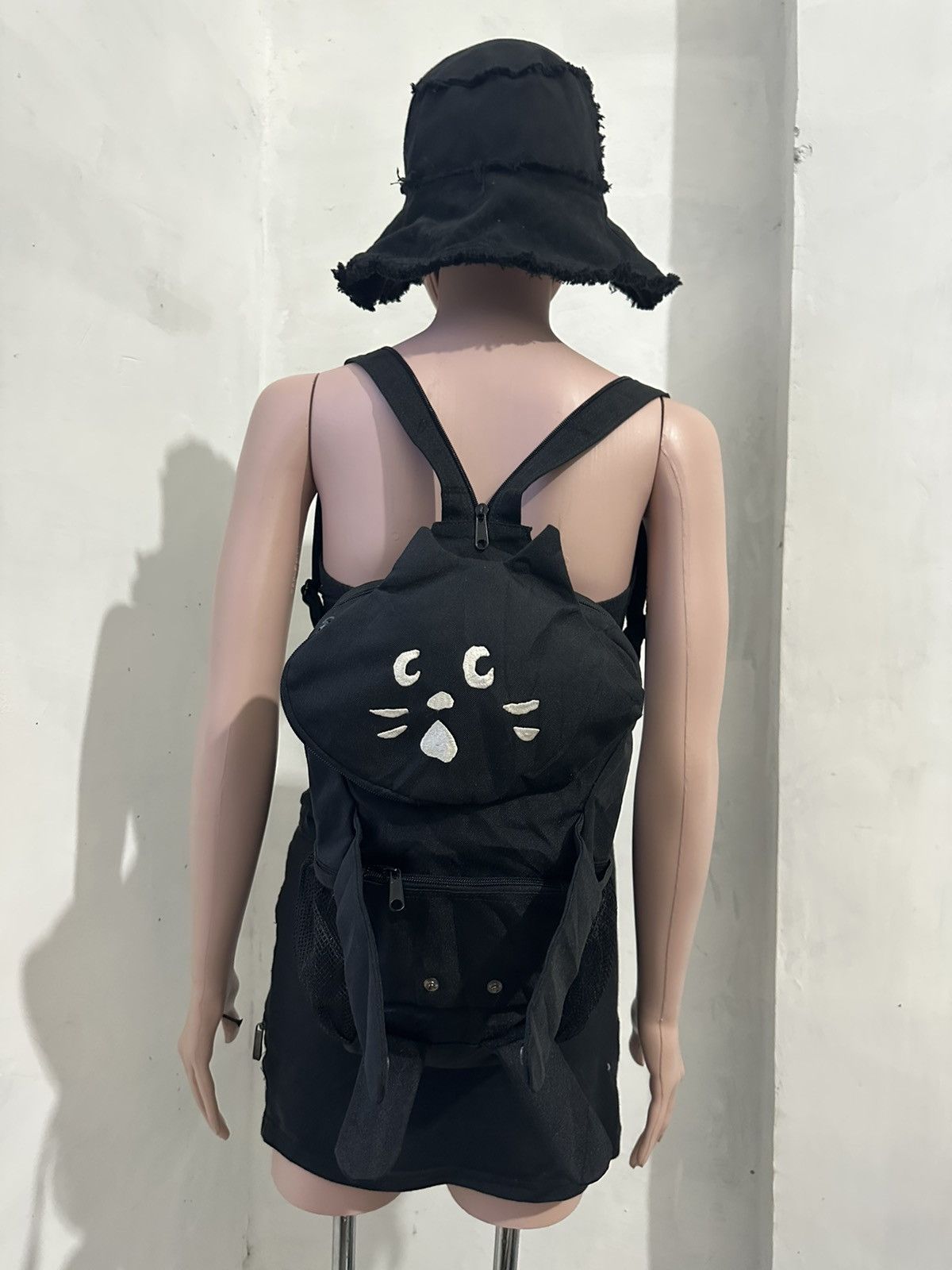 image of Ne Net By Issey Miyake 2 Way Backpack / Crossbody Bag in Black, Women's
