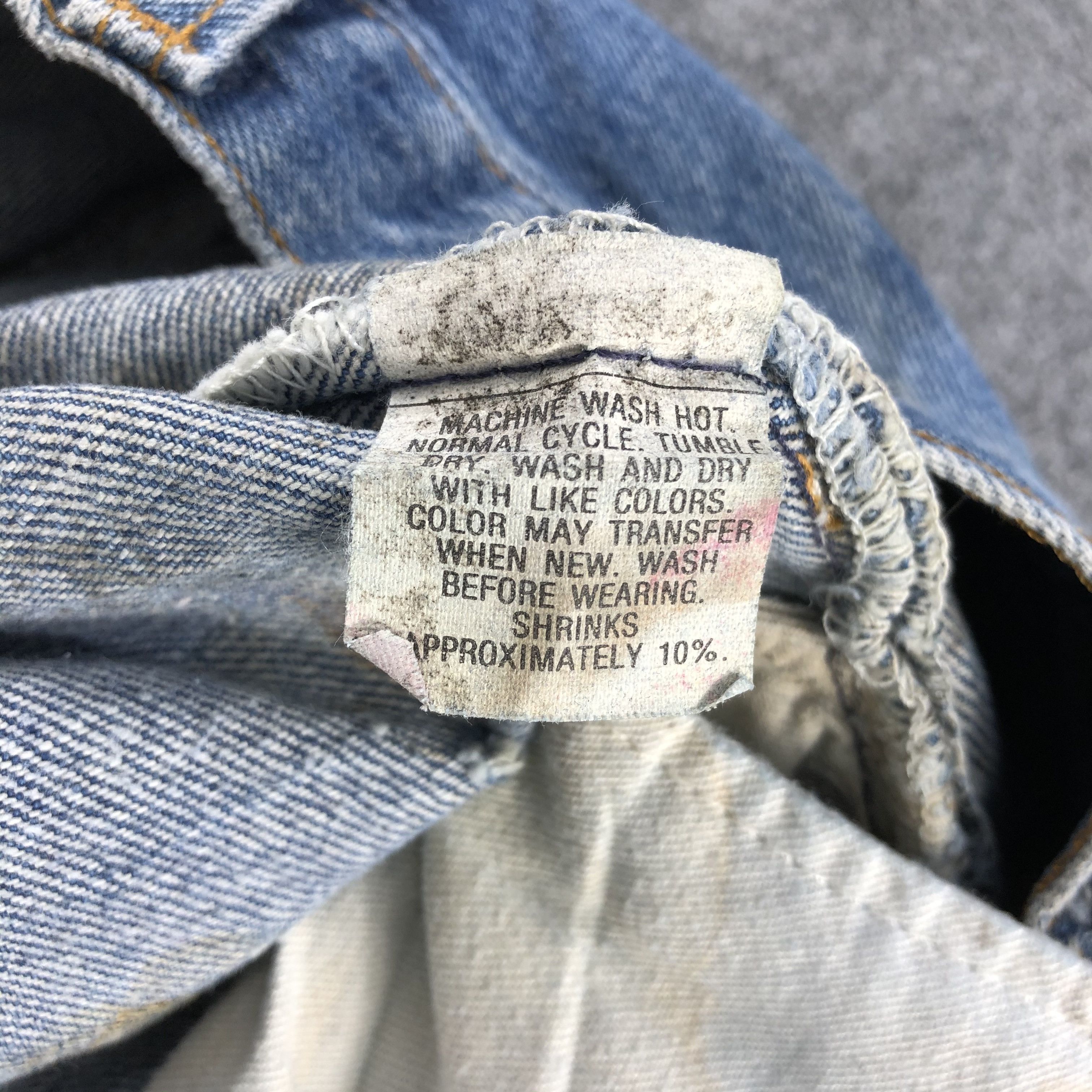 Levi's Vintage 80s Blue Wash Levis 501 Jeans-J1742 Size US 28 / EU 44 - 14 Thumbnail