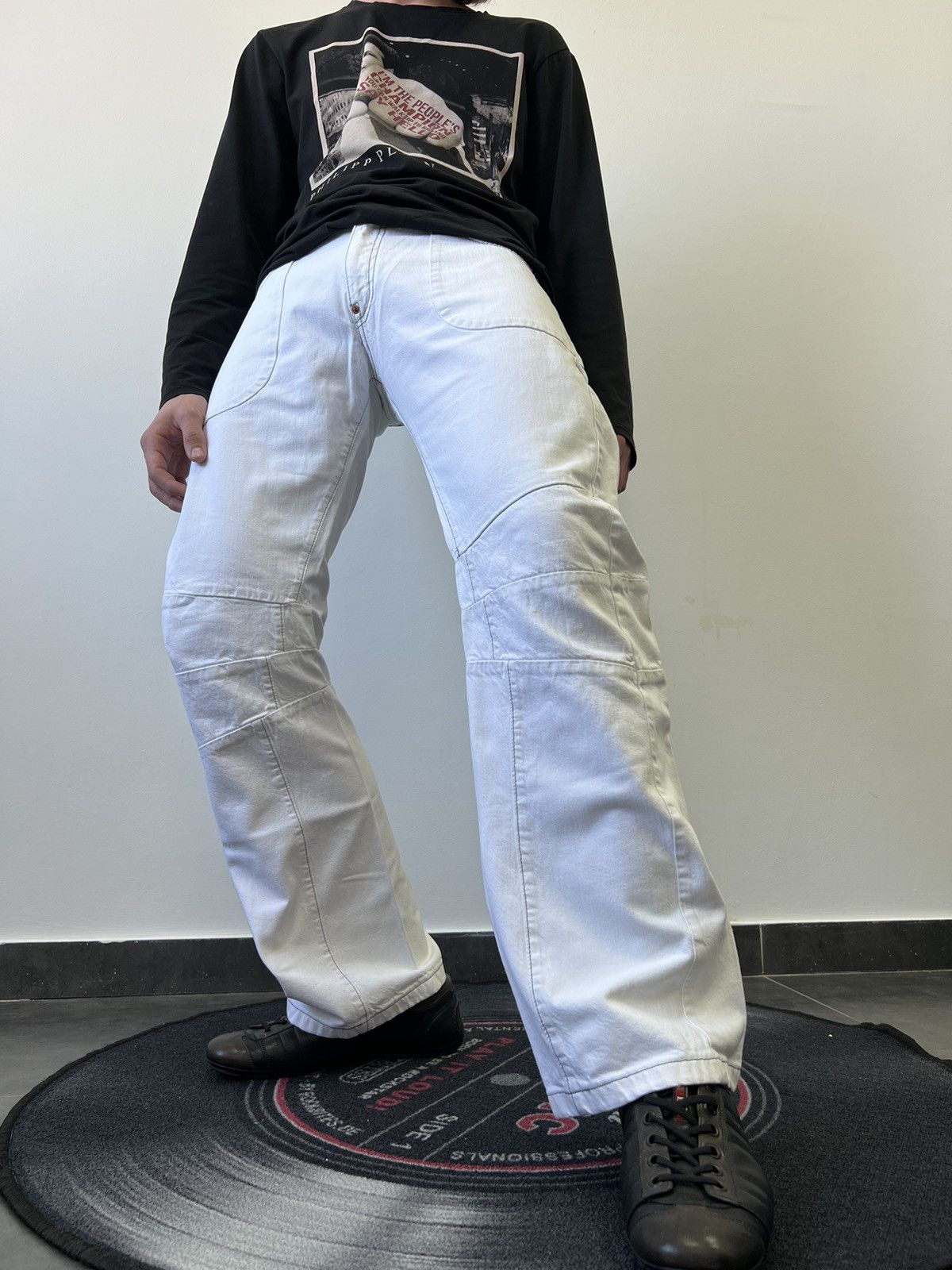 Japanese Brand YEN MICHIKO KOSHINO LONDON JEANS FLARE Size US 32 / EU 48 - 1 Thumbnail