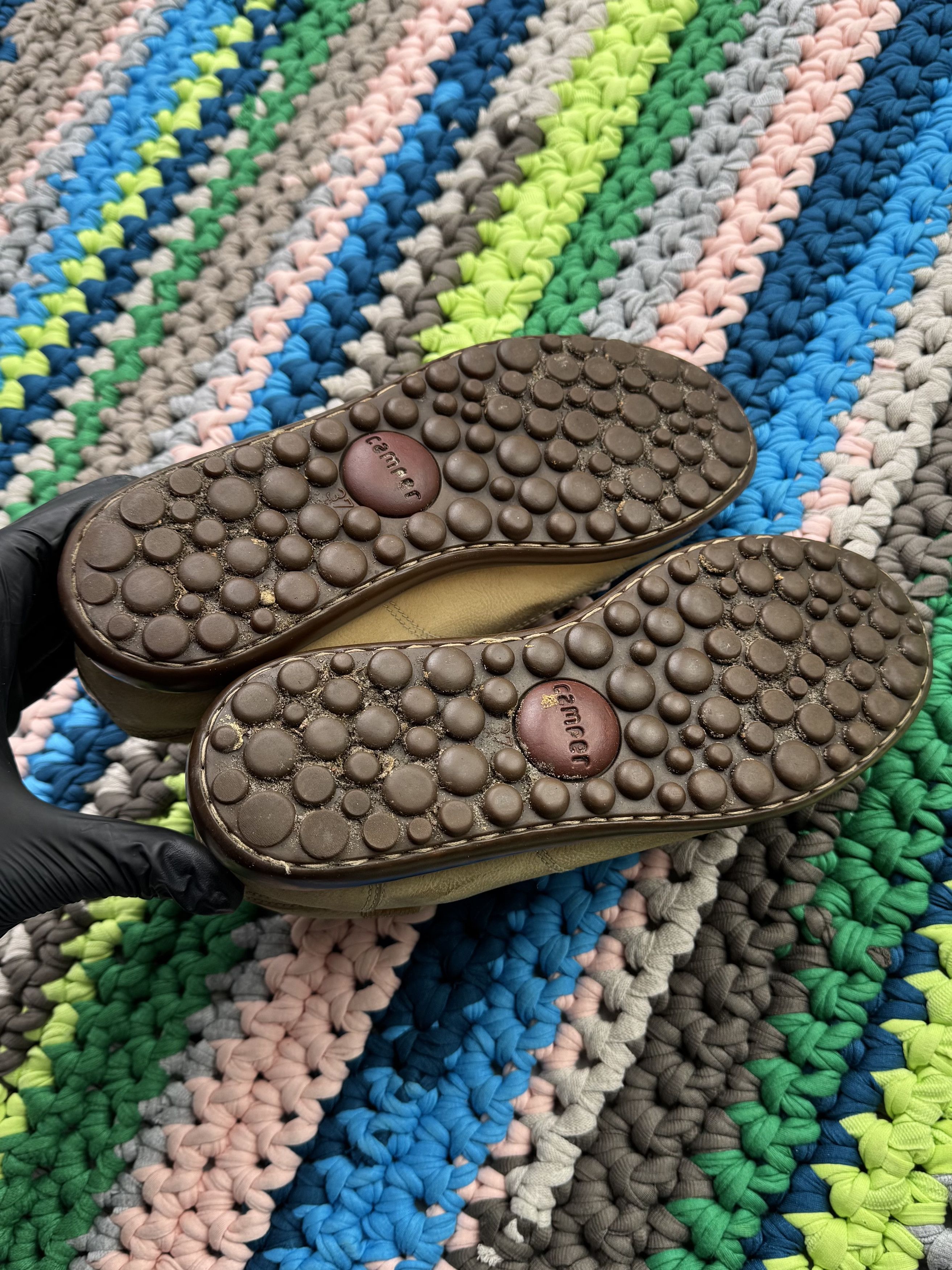 Camper Camper Vintage Leather Faded Shoes (V69)(D10) Size US 7 / IT 37 - 9 Thumbnail