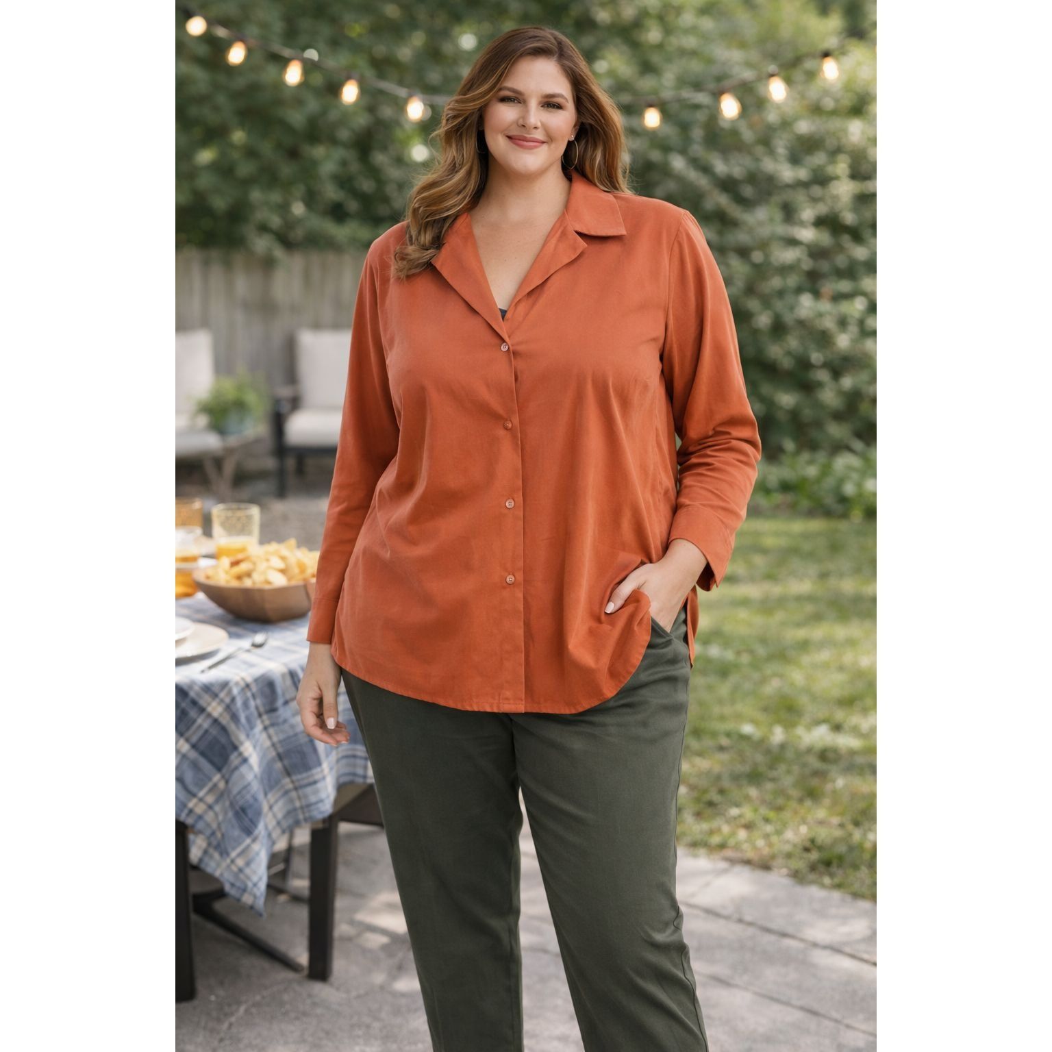 Other Womens Plus Size 3X Bundle of 3 Business Casual Blouses and Size 4XL / US 24-26 - 1 Thumbnail