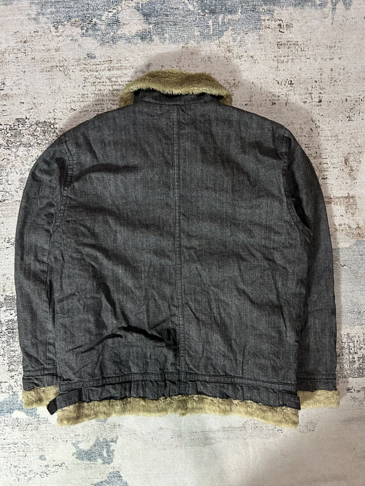Japanese Brand × Vintage 2000s Never Seen Thing Fur Jacket Size US L / EU 52-54 / 3 - 4 Thumbnail