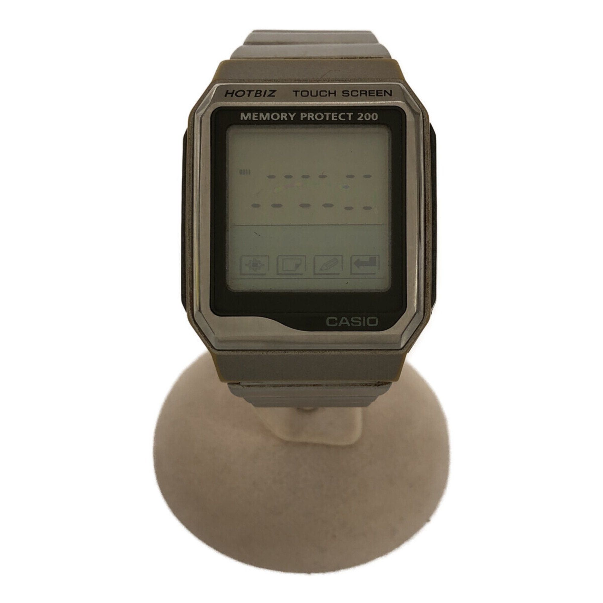 image of Casio Data Bank Hotbiz Vdb-2000 Data Bank Hobbits Watch Silver Digital Men's Mikunigaoka Store Itlc