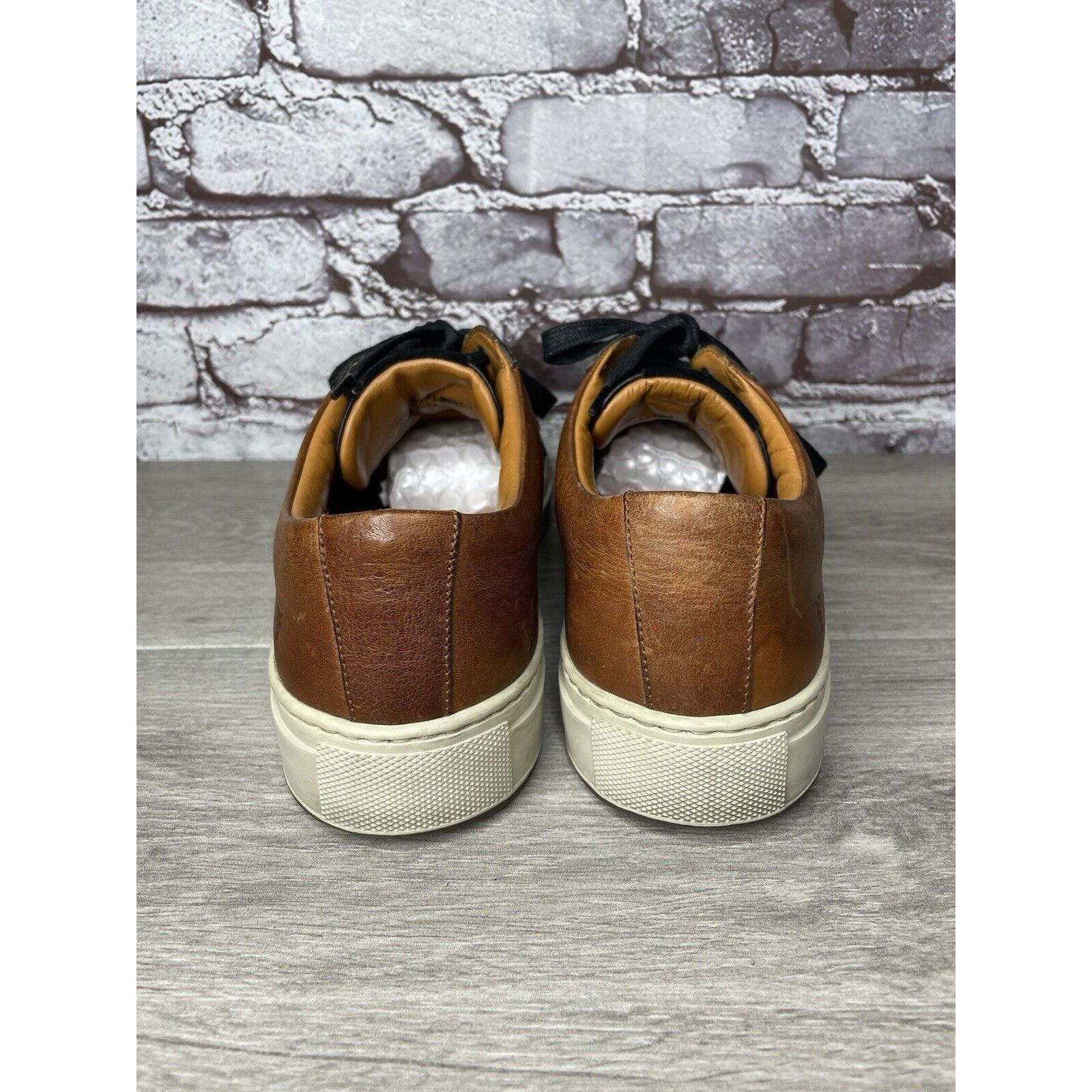 Frye Frye Black Suede Brown Leather Lace Up Low Top Casual Shoes Size US 10 / EU 43 - 4 Thumbnail