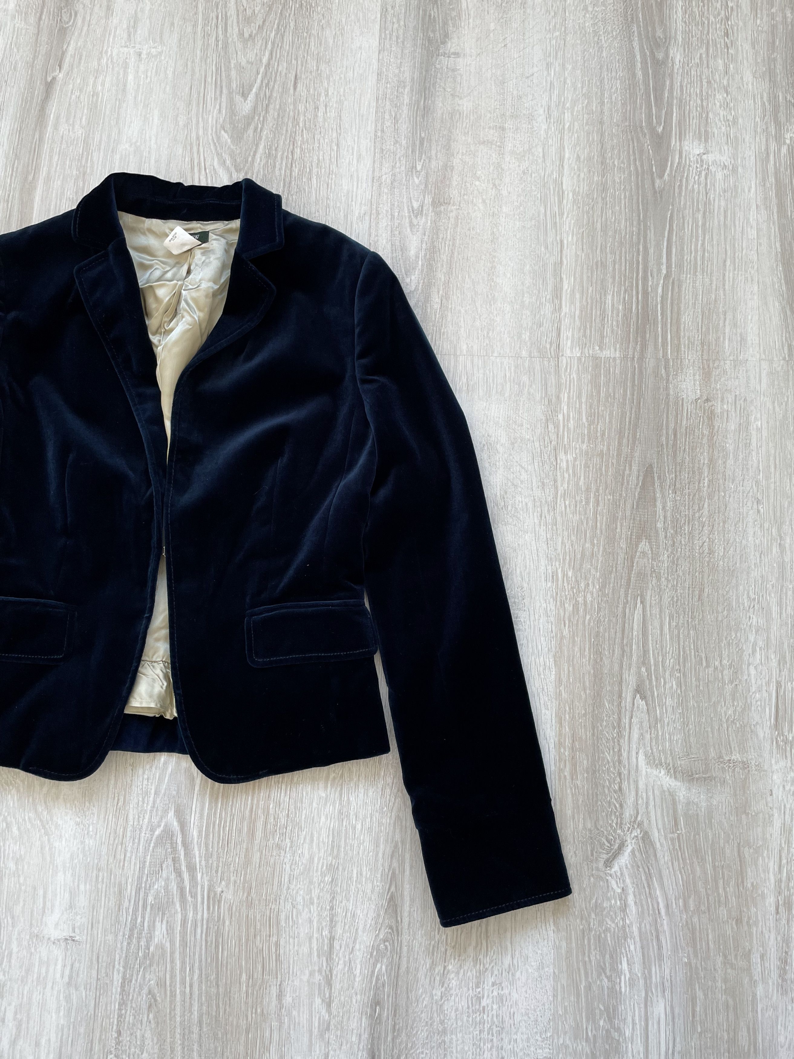 J.Crew Vintage Y2K J.Crew Velour Blazer Jacket Size M / US 6-8 / IT 42-44 - 3 Thumbnail