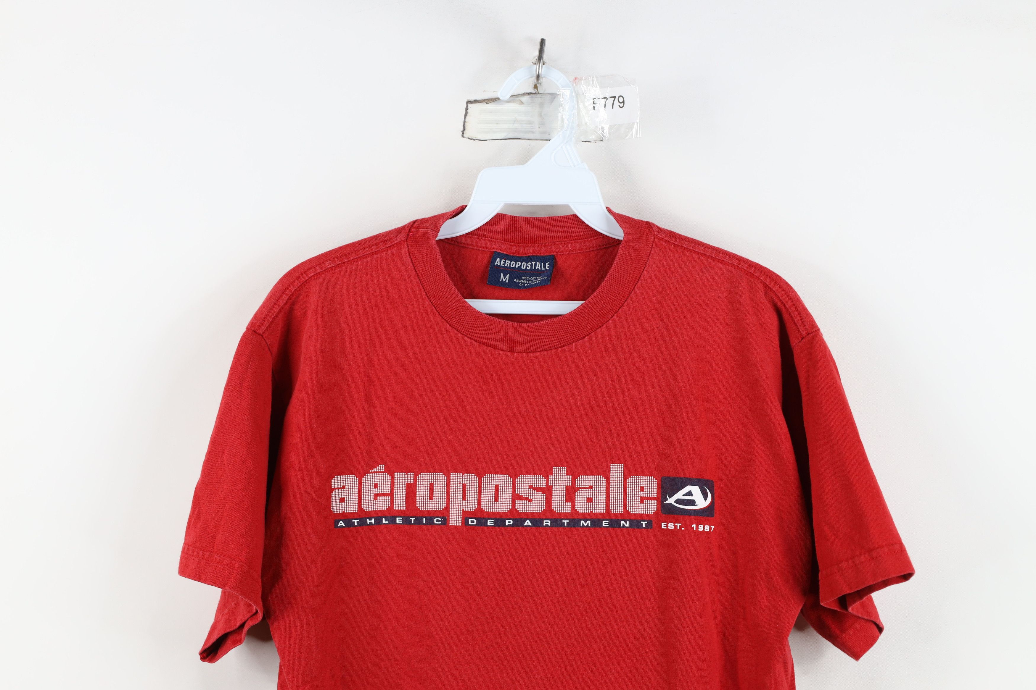 Aeropostale Vintage 90s Y2K Aeropostale Spell Short Sleeve T-Shirt Red Size US M / EU 48-50 / 2 - 2 Thumbnail