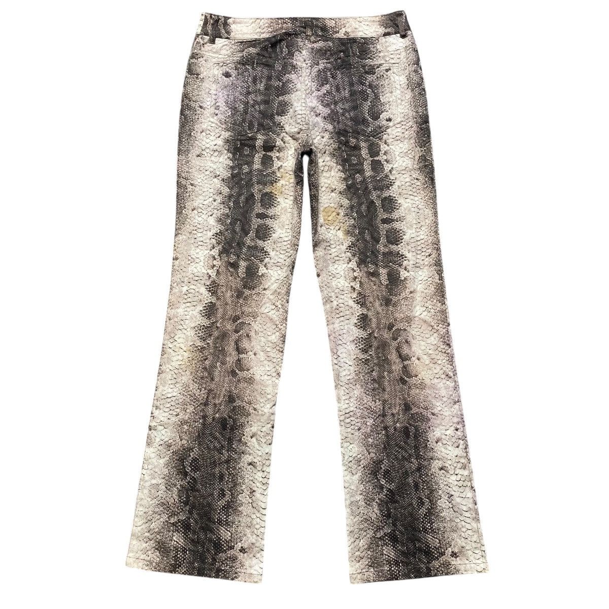 Japanese Brand Japanese Brand SPECCHIO Snake Skin Flare Pants Size 29" - 2 Thumbnail