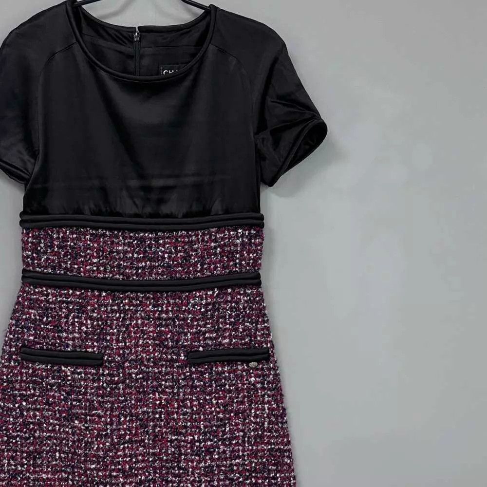 Chanel Chanel Satin Woven Panel Short Sleeve Dress Size 38 Size S / US 4 / IT 40 - 2 Thumbnail