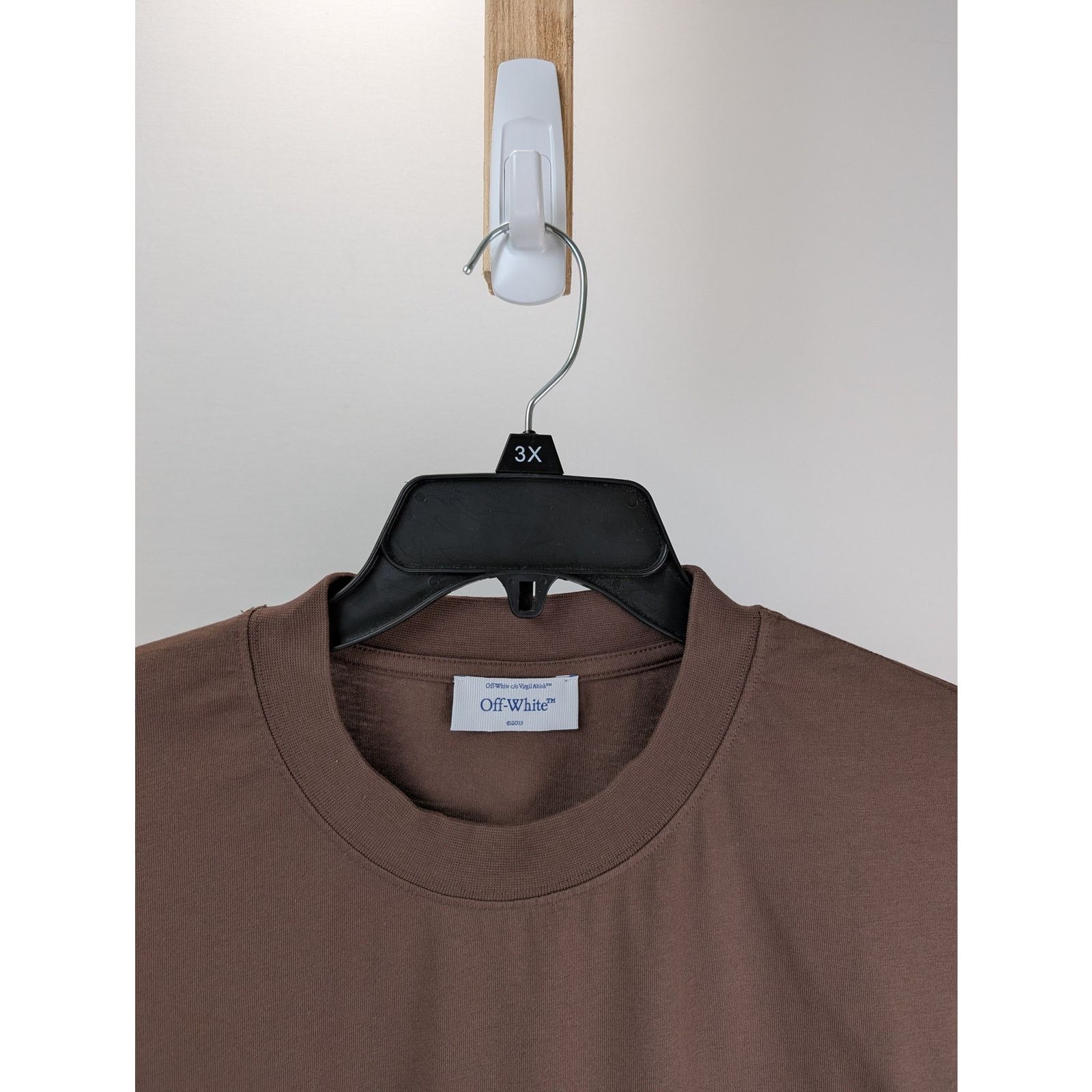 Off-White o1rshd1 23 Varsity Skate Long Sleeve Tee T-Shirt in Brown Size US XXL / EU 58 / 5 - 10 Thumbnail