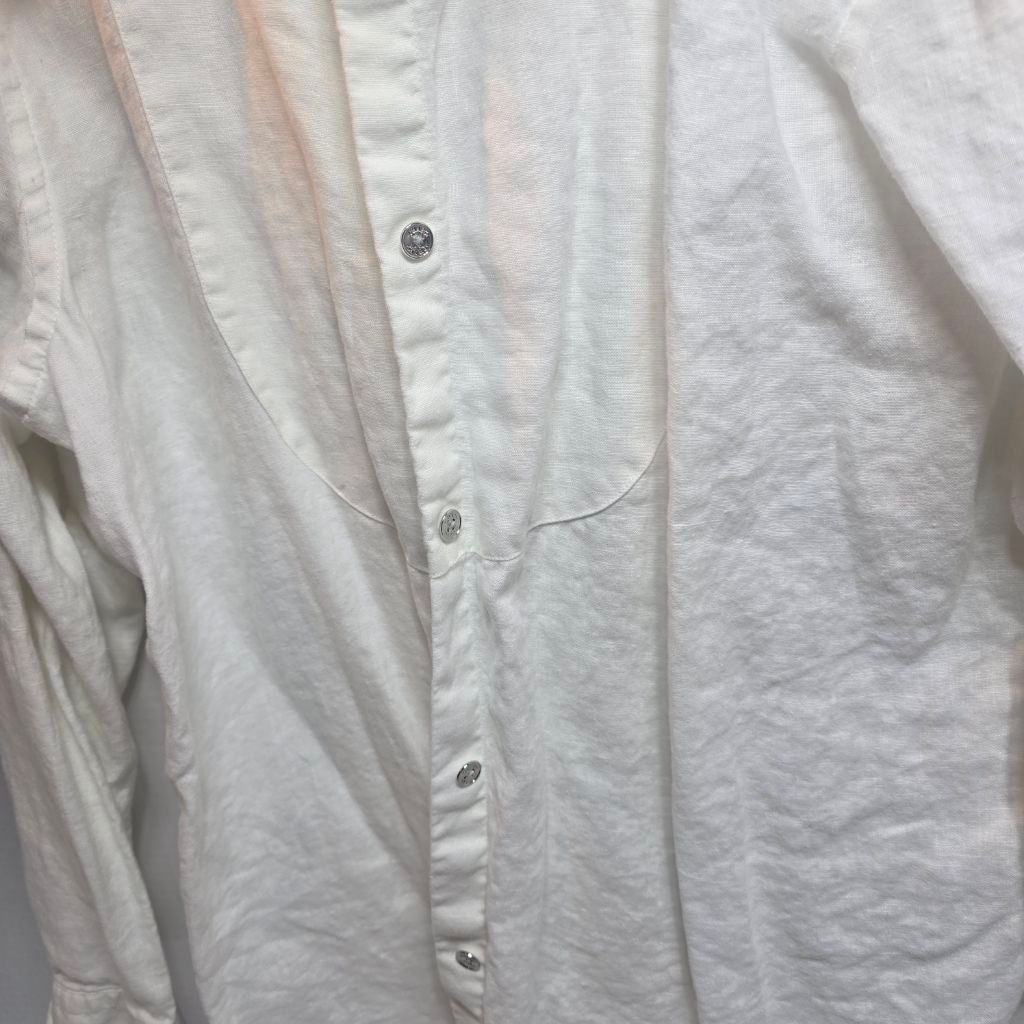 Chaps Women's Chaps White Linen Button Down Shirt L Size L / US 10 / IT 46 - 6 Thumbnail