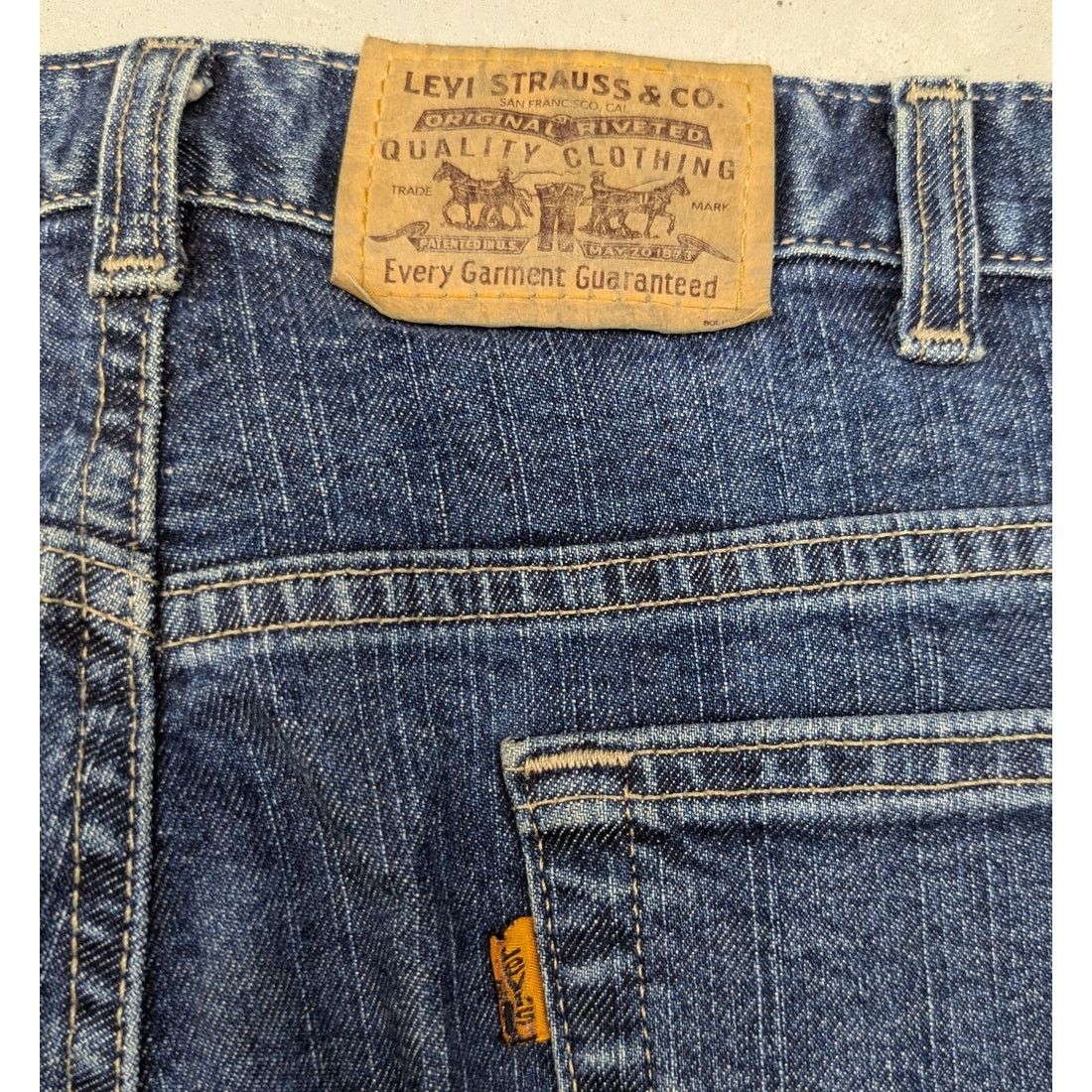 Levi's × Levi's Vintage Clothing × Vintage Vintage Levis 619 Made in Canada Orange Tab Blue Jeans Size US 40 / EU 56 - 3 Thumbnail