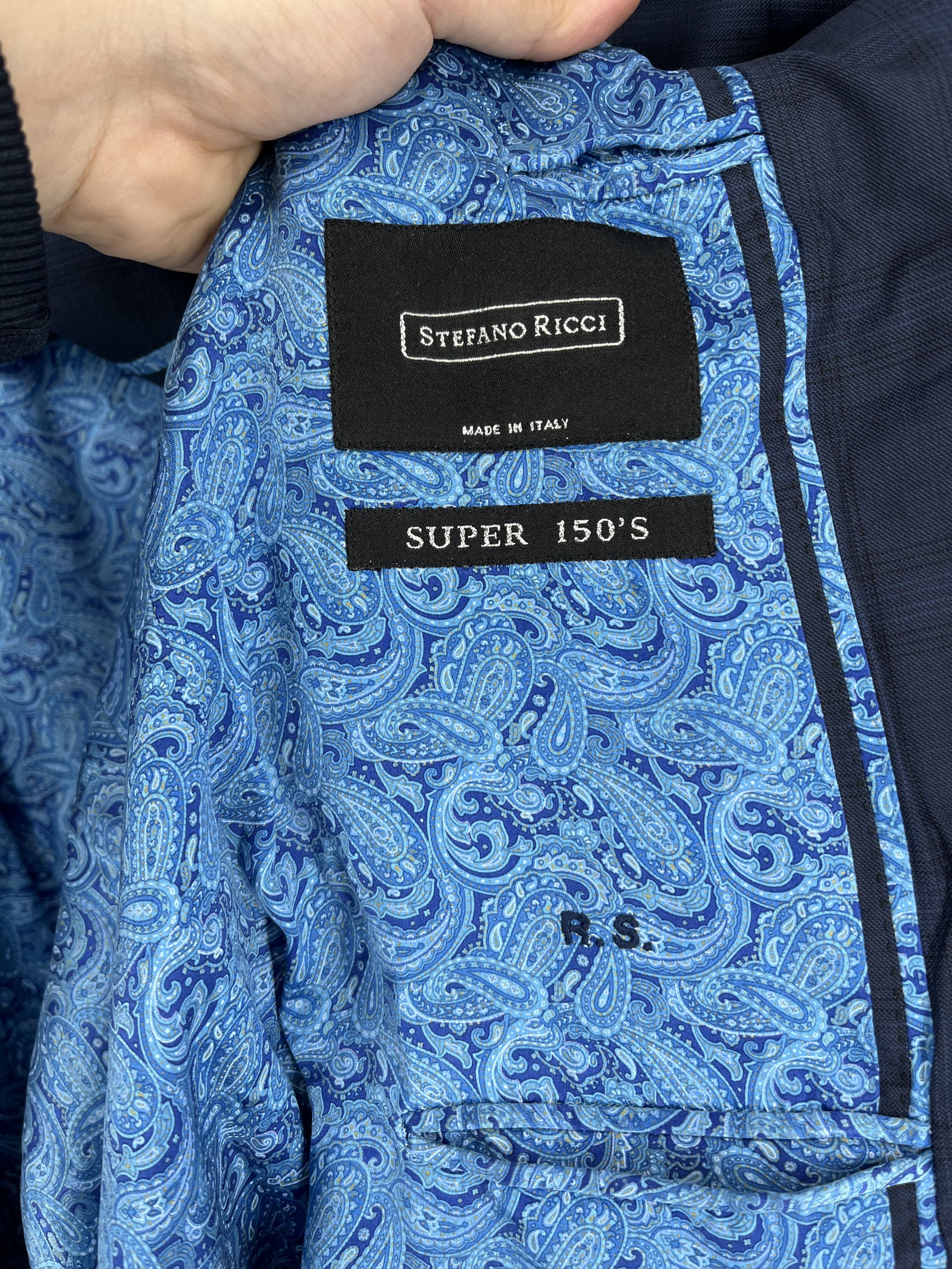 Stefano Ricci Stefano Ricci Two Button Eagle Logo Blazer Super 150 Wool Size 50R - 13 Thumbnail