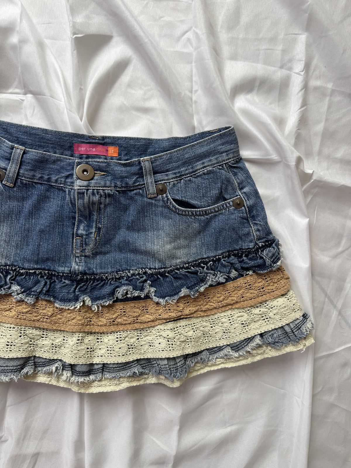 Hysteric Glamour Amazing Y2K Super Sexy 2000’s Vintage Boho Mini Skirt Size 27" / US 4 / IT 40 - 3 Thumbnail