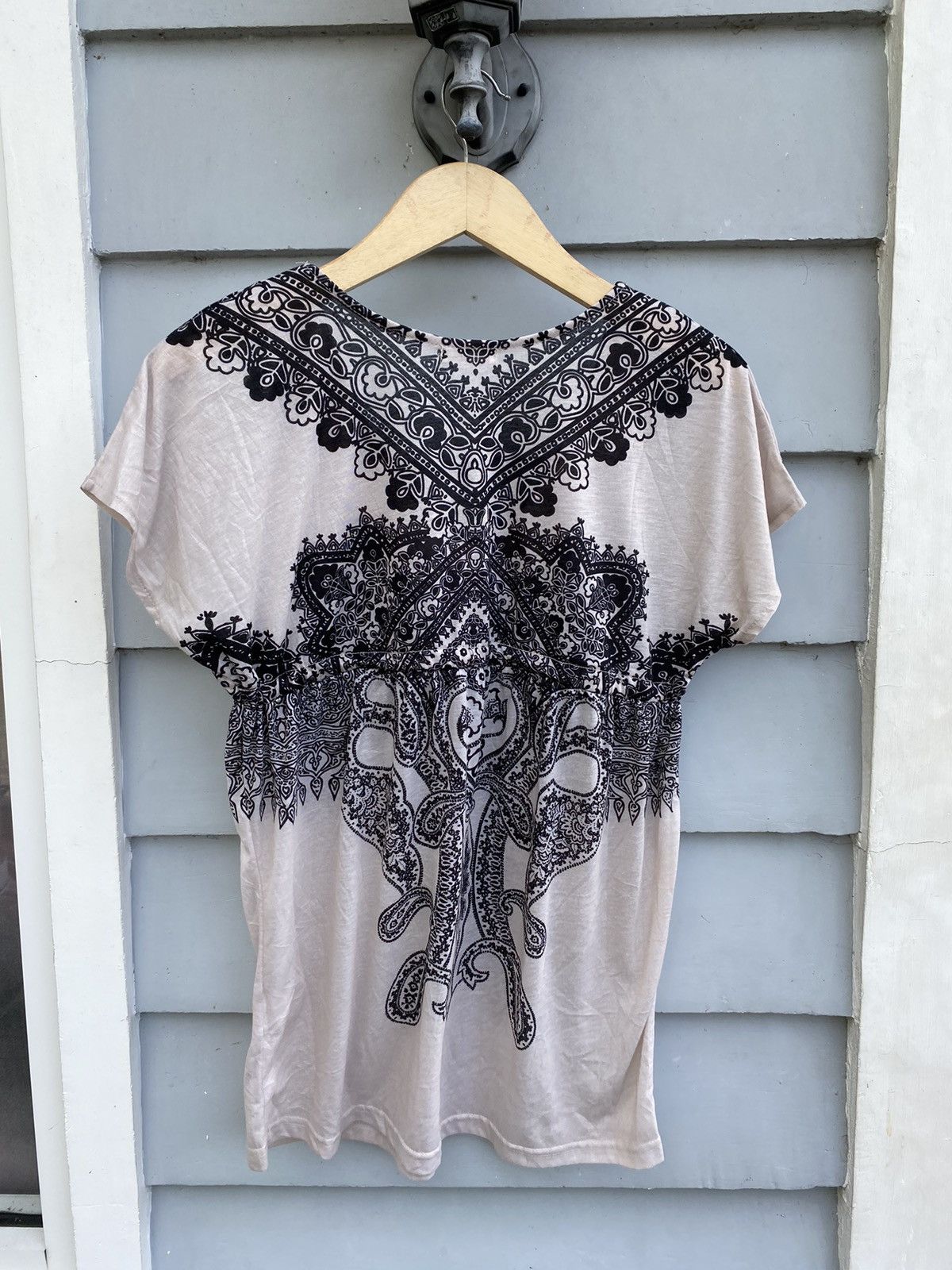 If Six Was Nine Chamelle Flower Paisley Bohemian Top Size M / US 6-8 / IT 42-44 - 2 Thumbnail