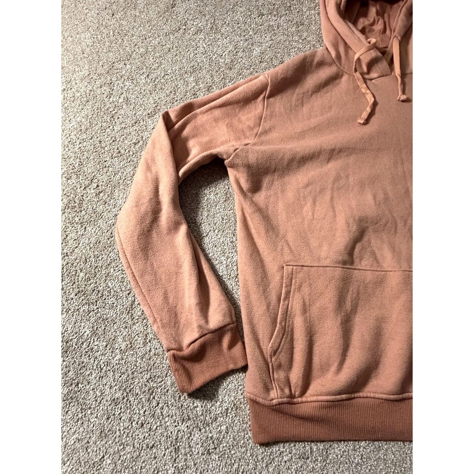 Adidas Adidas Originals Hoodie Mens Small Pink Trefoil Fleece Pullover Logo Sweatshirt Size US S / EU 44-46 / 1 - 2 Thumbnail