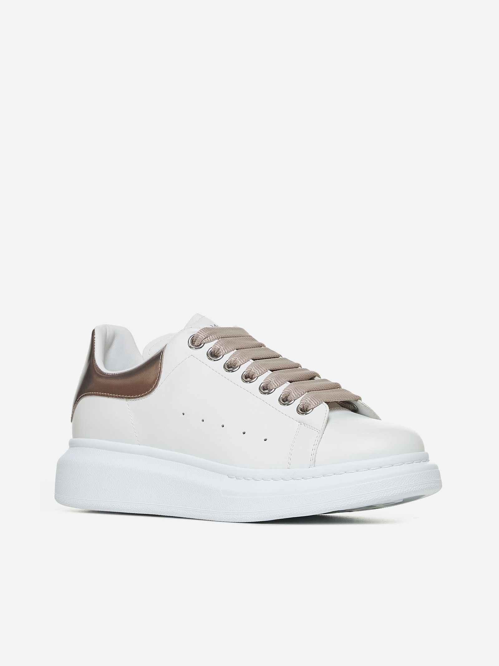 Alexander McQueen o1w1db10925 Sneaker Pelle S Gomm in White Size US 10 / IT 40 - 3 Thumbnail