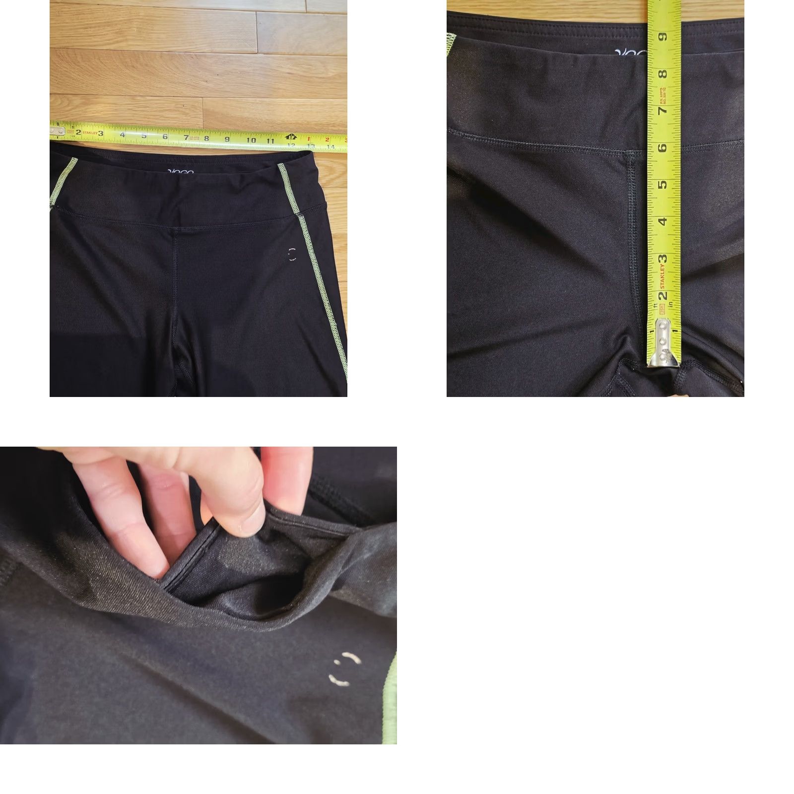Vintage Vogo Athletica Athletic Leggings Womens Size S Black Capri Athletic Skinny Yoga Capri Leggings Womens Black Size 28" / US 6 / IT 42 - 8 Thumbnail