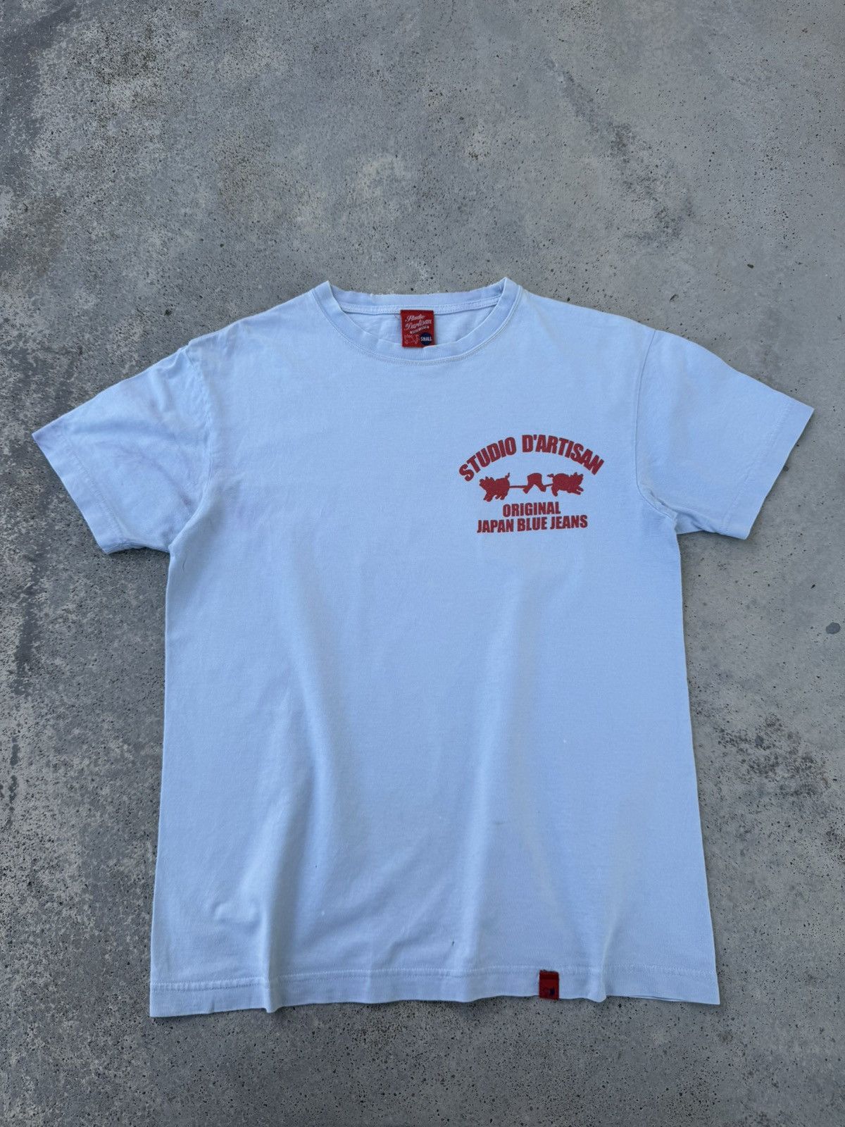 Studio D'Artisan Distressed Studio D'Artisan Pig Tees Light Blue Size US S / EU 44-46 / 1 - 3 Thumbnail