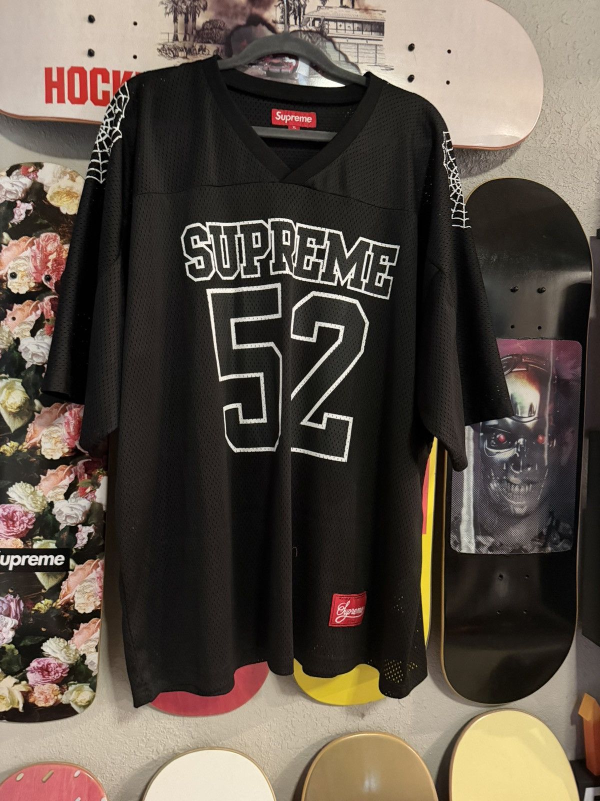 Supreme Supreme Spiderweb Football Jersey | Grailed
