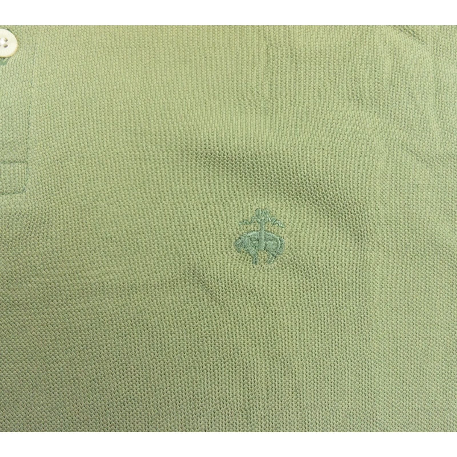 Brooks Brothers Brooks Brothers Polo Shirt Men's XL Green Performance Knit Preppy Collared Size US XL / EU 56 / 4 - 3 Thumbnail