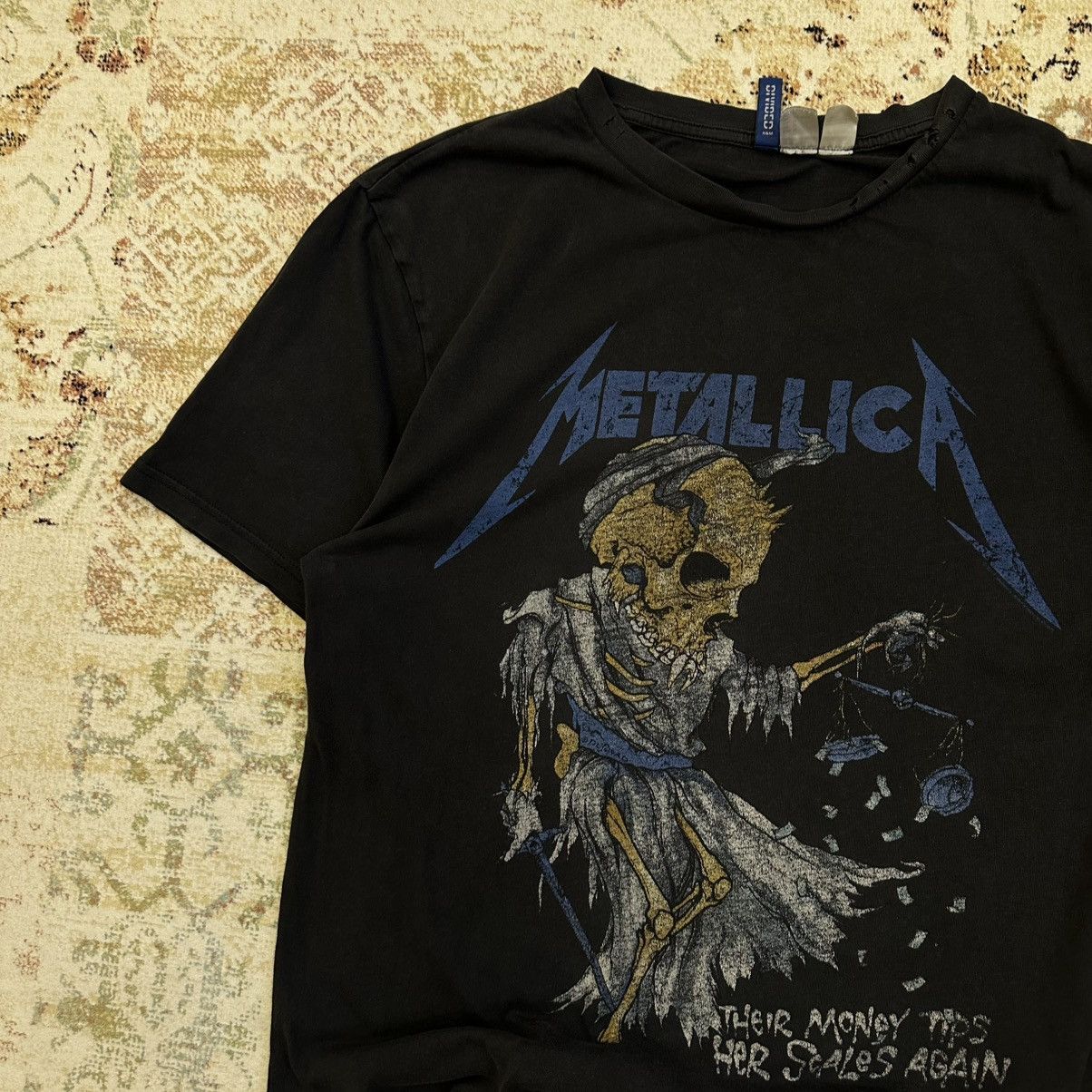 Metallica × Vintage Vintage Metallica T-shirts Adult Big Logo Tour Band Rock Size US L / EU 52-54 / 3 - 7 Thumbnail
