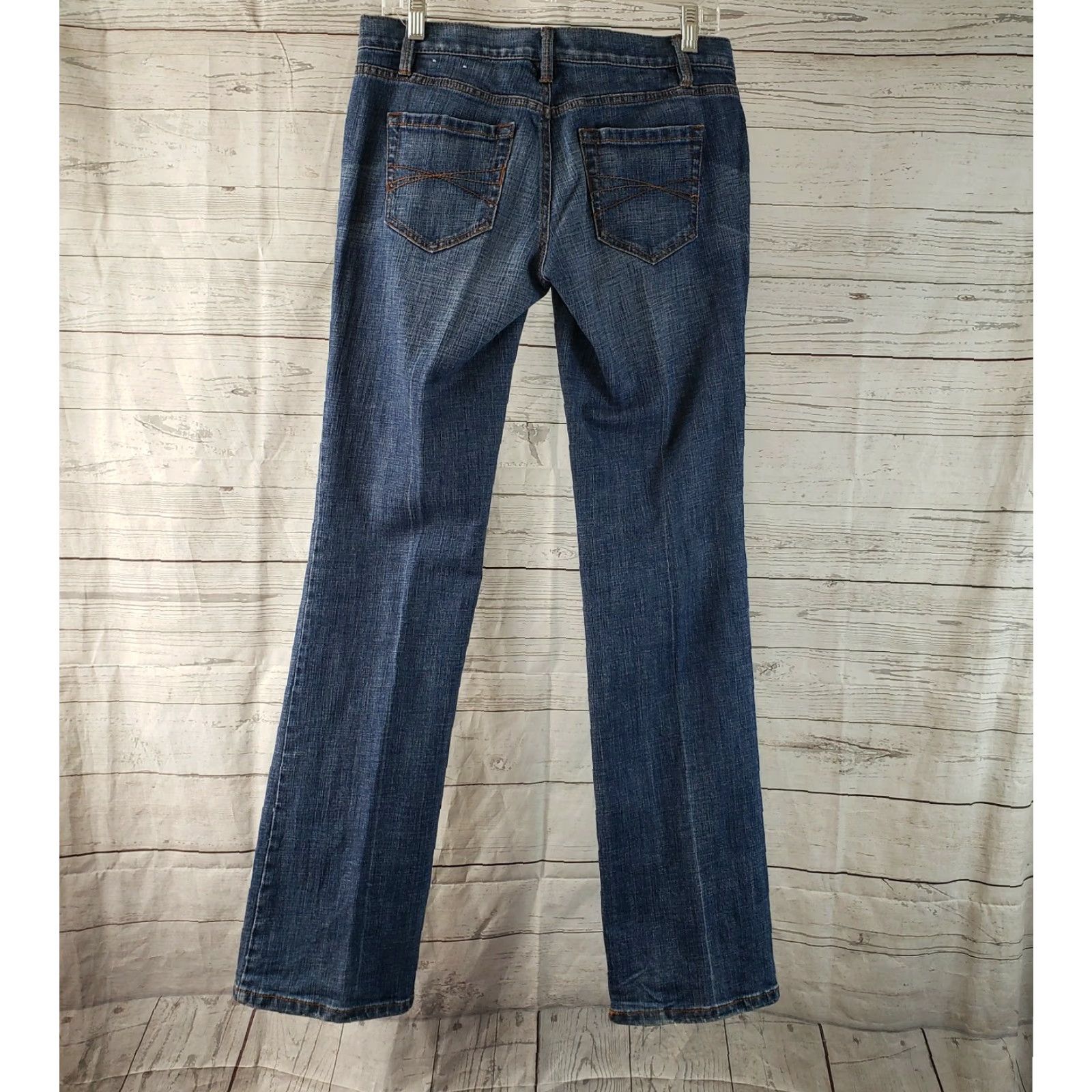 Loft VINTAGE Ann Taylor LOFT Womens Modern Boot Jeans Sz 2 Blue Medium Wash Low Rise Bootcut Denim 33.5 Inseam Womens Size 26" / US 2 / IT 38 - 3 Thumbnail