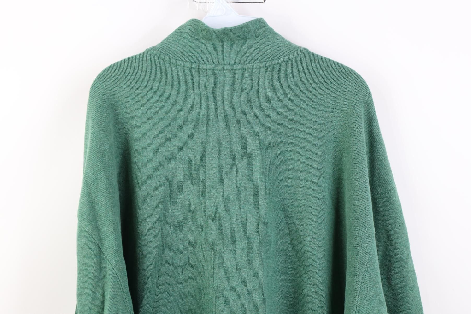 Polo Ralph Lauren Vintage 90s Ralph Lauren Knit 1/4 Zip Pullover Sweater Green Size US XXL / EU 58 / 5 - 13 Thumbnail