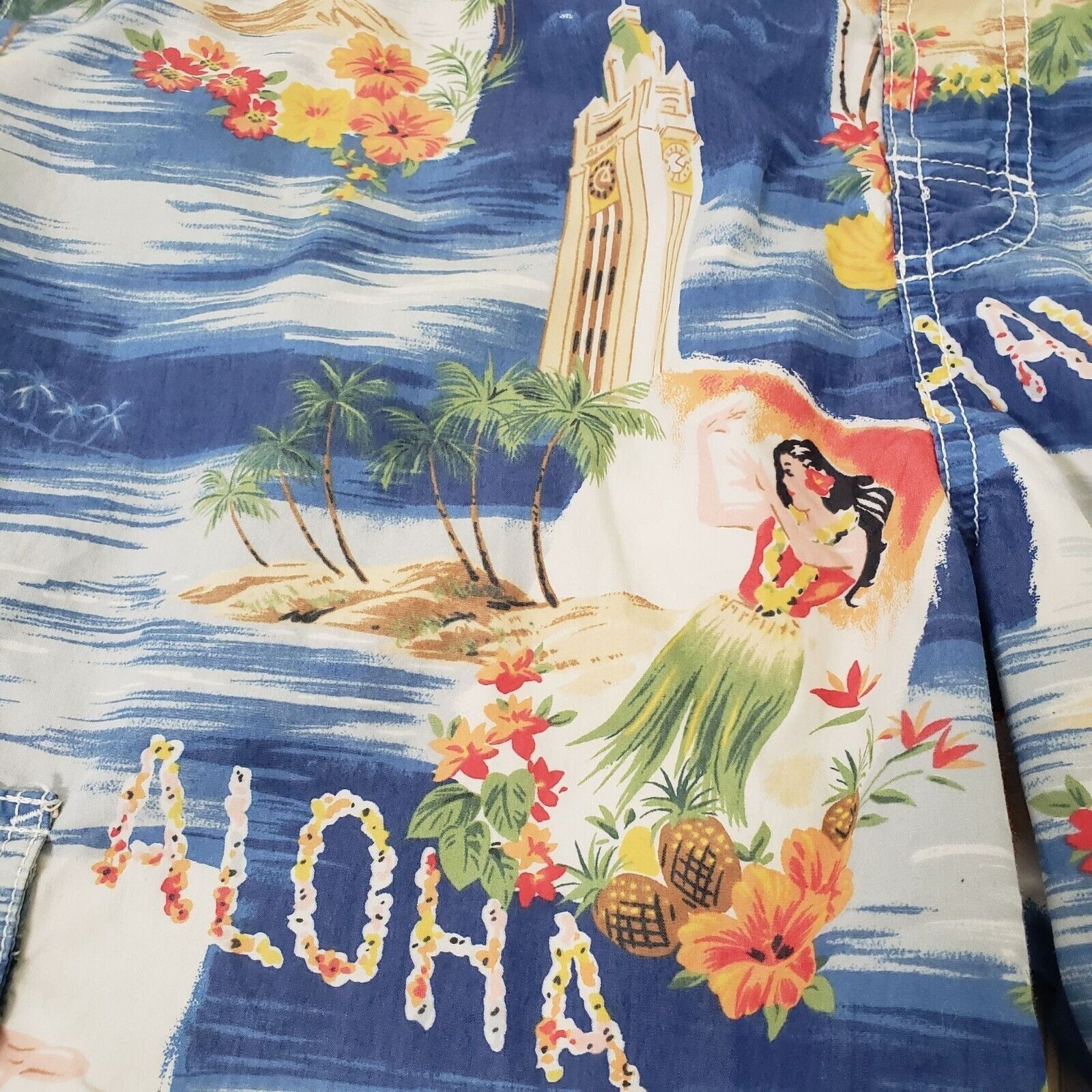 Polo Ralph Lauren Polo Ralph Lauren Hawaiian Hula Girl Swim Shorts Mens Sz L Size US 36 / EU 52 - 3 Thumbnail