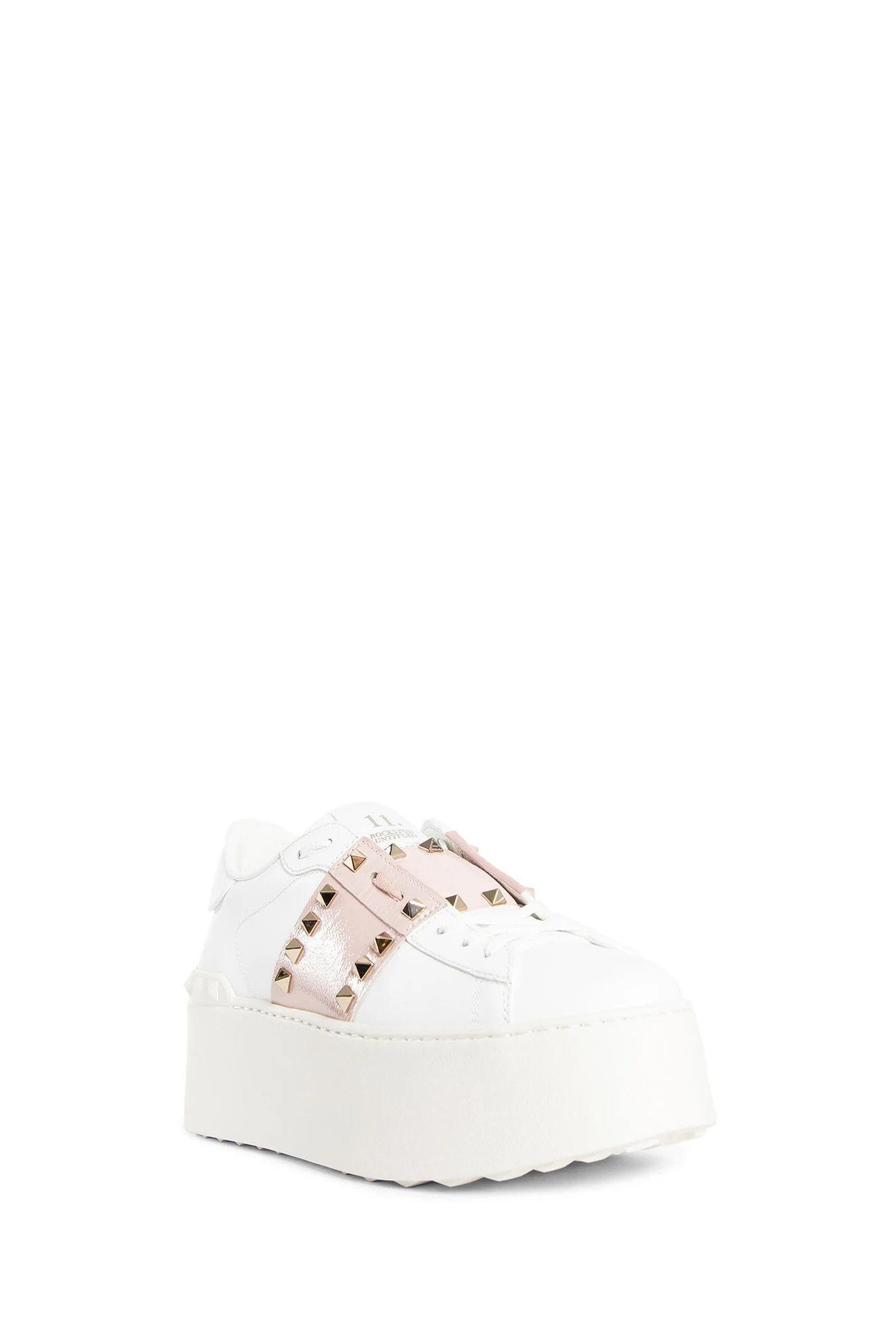 Valentino o1s22i1n0924 Open Rockstud Untitled Sneakers in White Size US 6 / IT 36 - 2 Thumbnail