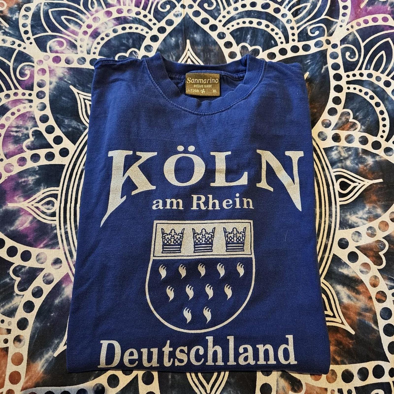 Designer Koln Deutschland XL Blue T-shirt Size US XL / EU 56 / 4 - 8 Thumbnail