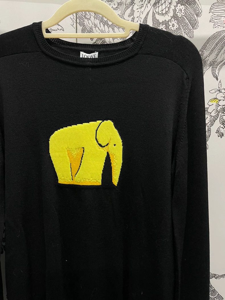 Loewe LOEWE Sweater with Elephant Pattern Size S / US 4 / IT 40 - 2 Thumbnail