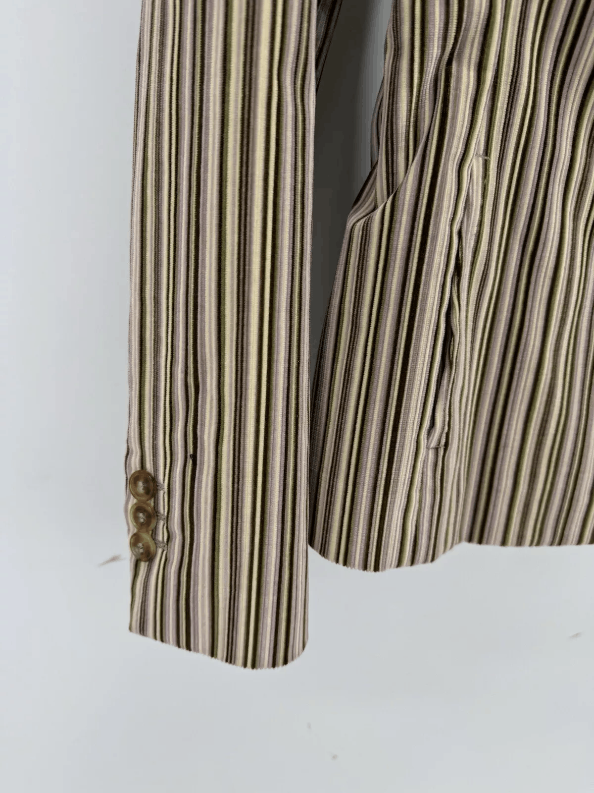 Loro Piana Loro Piana Striped Velour Blazer Size S US4 IT40 Size S / US 4 / IT 40 - 7 Thumbnail
