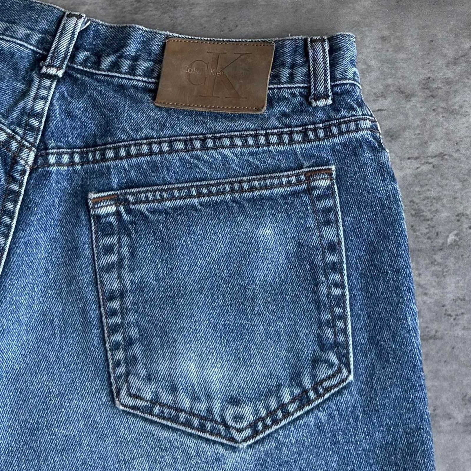 Calvin Klein × Vintage Vintage Y2K Calvin Klein Made In USA Essential Denim Jeans Size US 32 / EU 48 - 3 Thumbnail