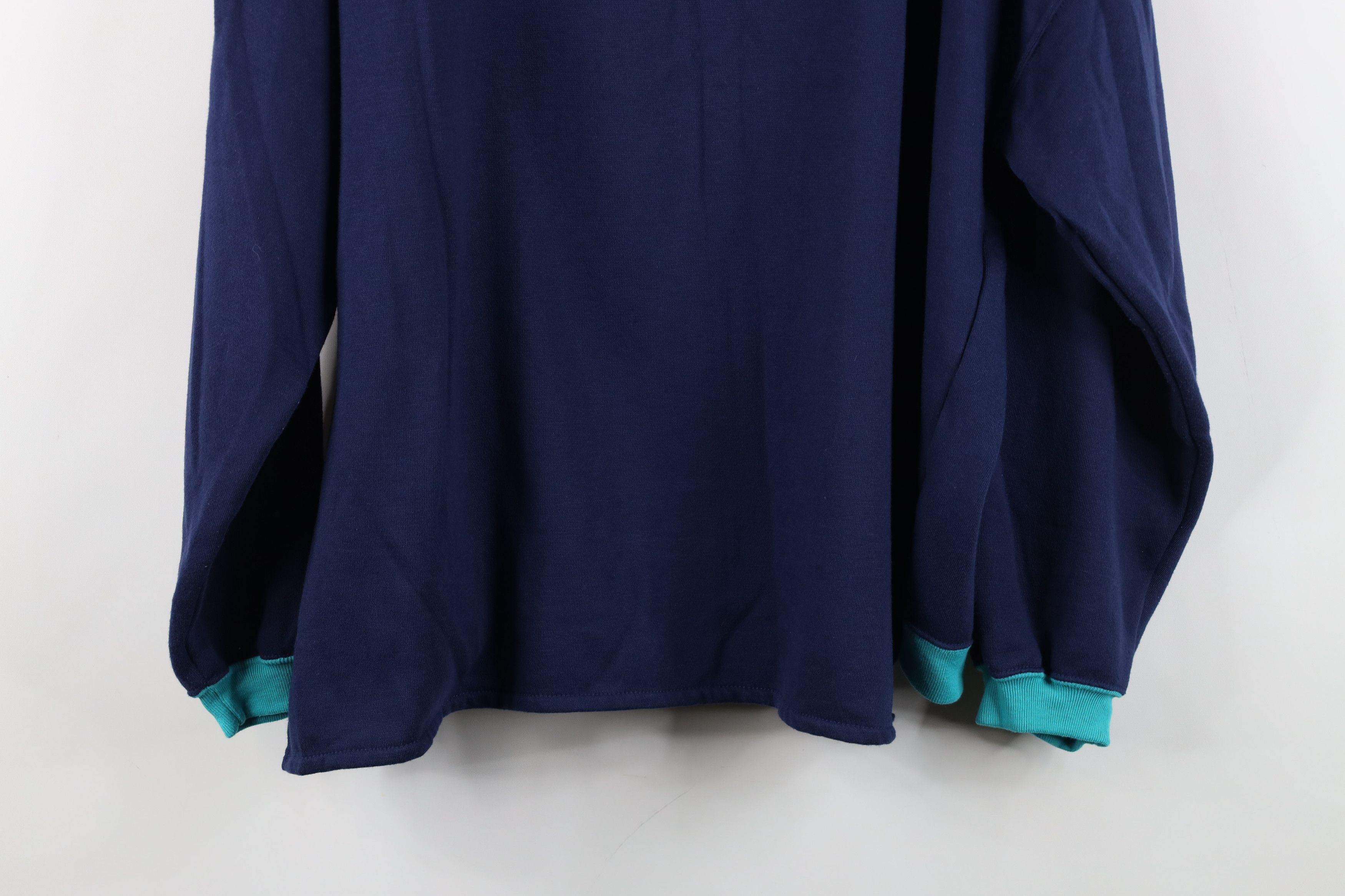 Converse Vintage 90s Converse Chuck Taylor Block Sweatshirt Blue Size XL / US 12-14 / IT 48-50 - 13 Thumbnail