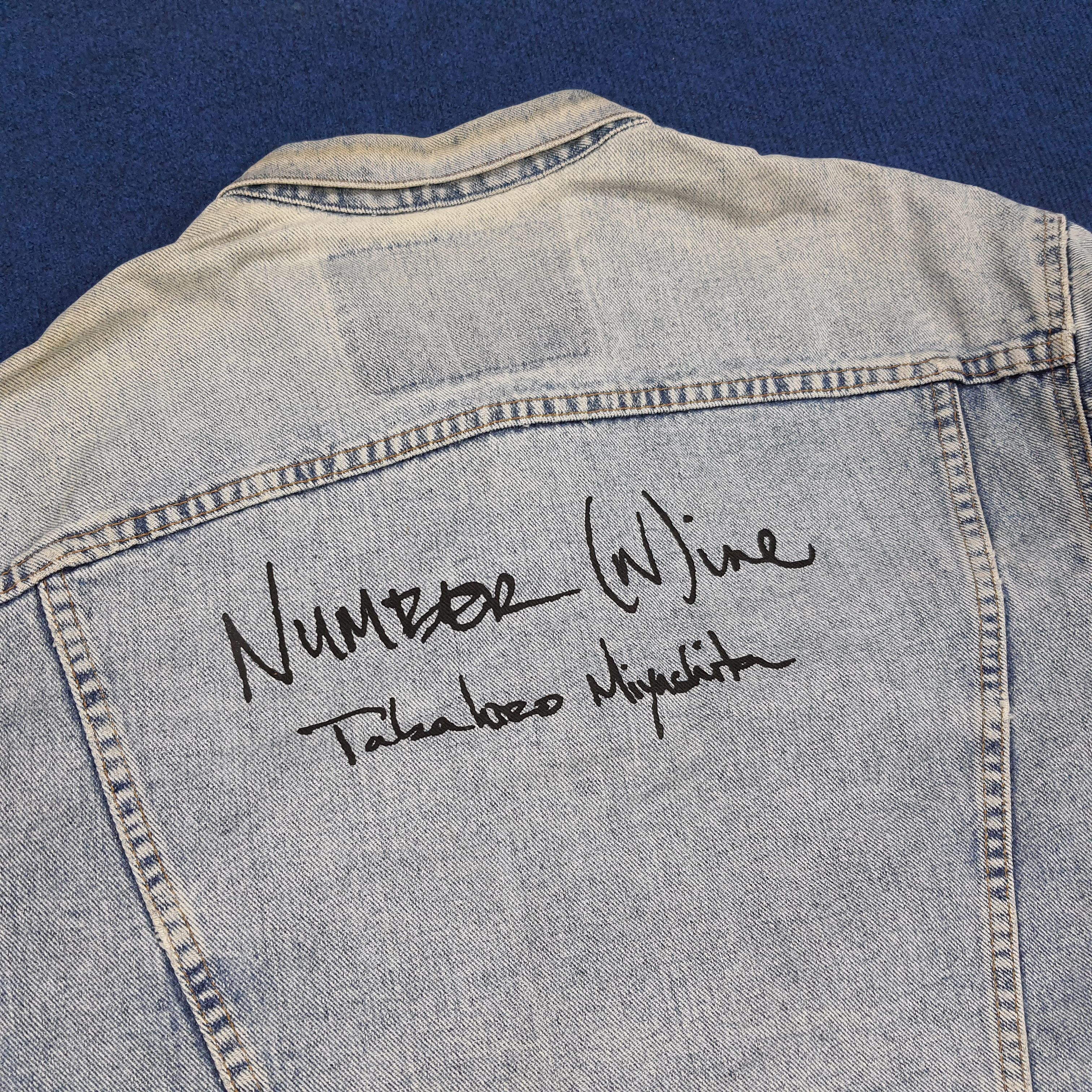 Japanese Brand × Levi's × Vintage Vintage Levi's Custom Number Nine Logo Denim Jacket Size US L / EU 52-54 / 3 - 2 Thumbnail