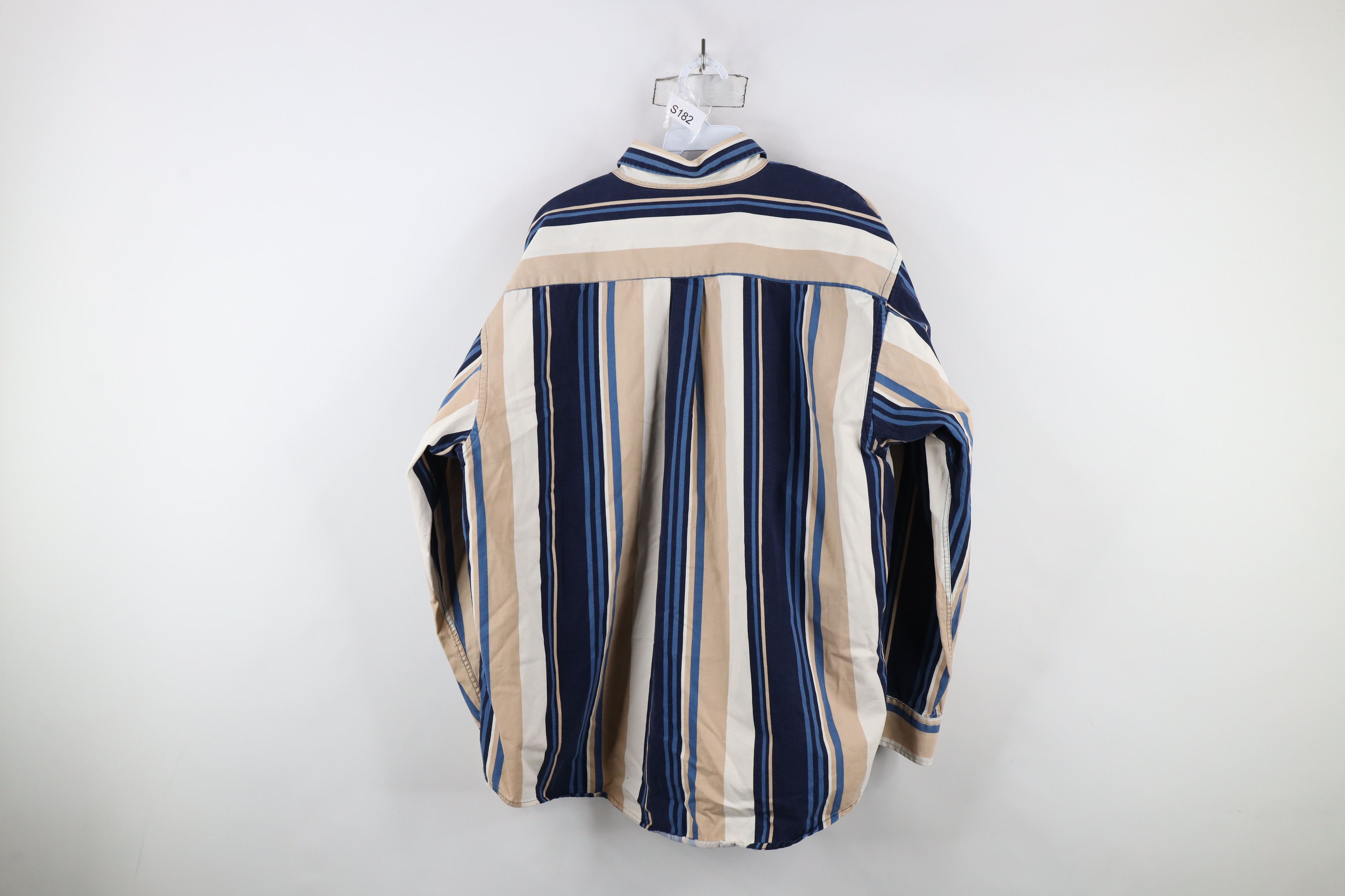 Vintage Vintage 90s Streetwear Block Collared Button Down Shirt Size US XL / EU 56 / 4 - 9 Thumbnail