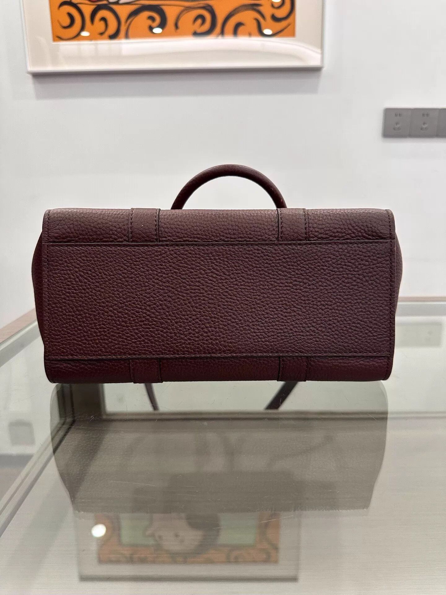 Mulberry Mulberry Bayswater Wine Red Gold 26cm 99New Size ONE SIZE - 6 Thumbnail