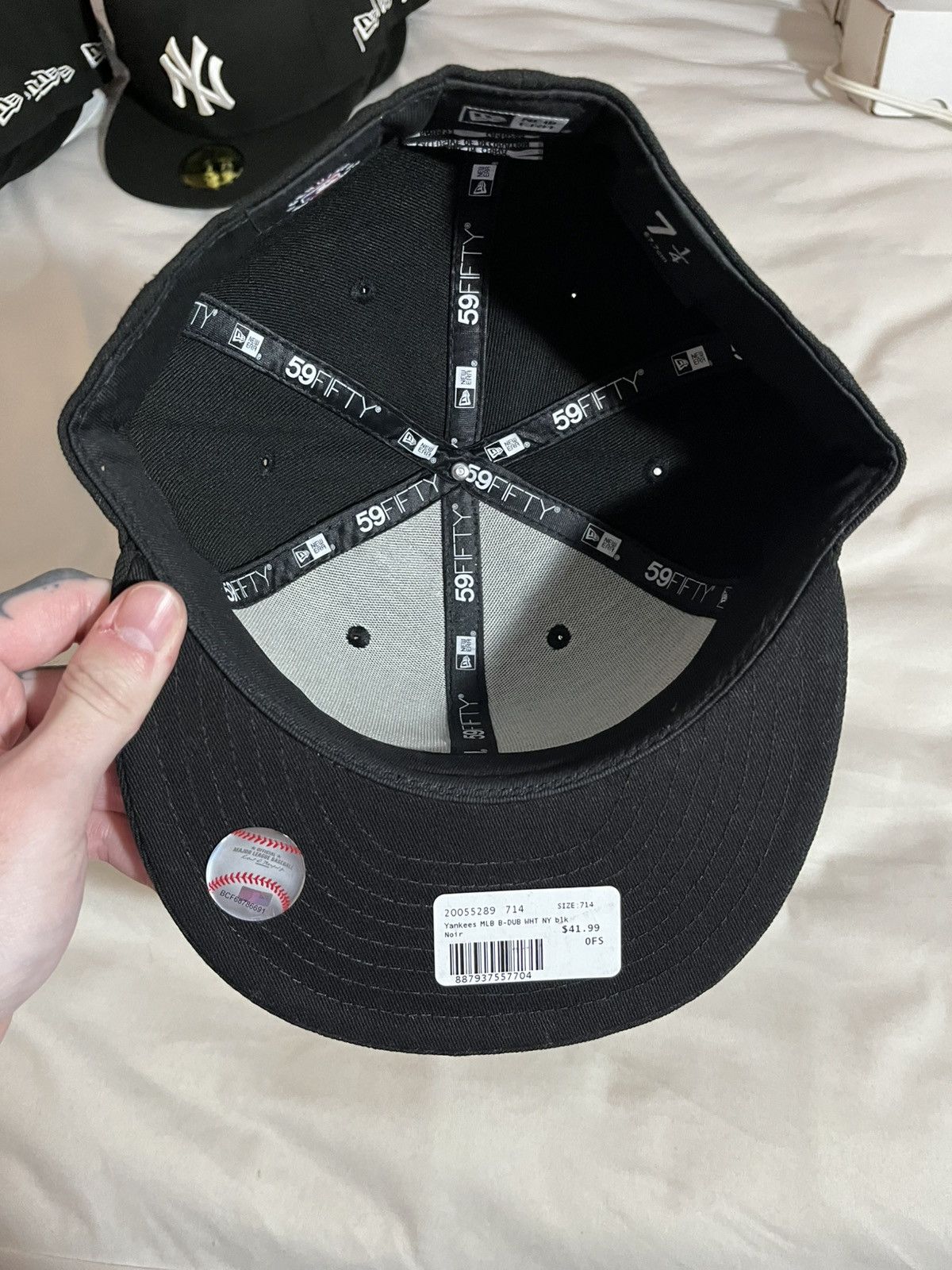 New York Yankees Ny yankees fitted hat 59fifty size 7 1/4 Size ONE SIZE - 4 Thumbnail