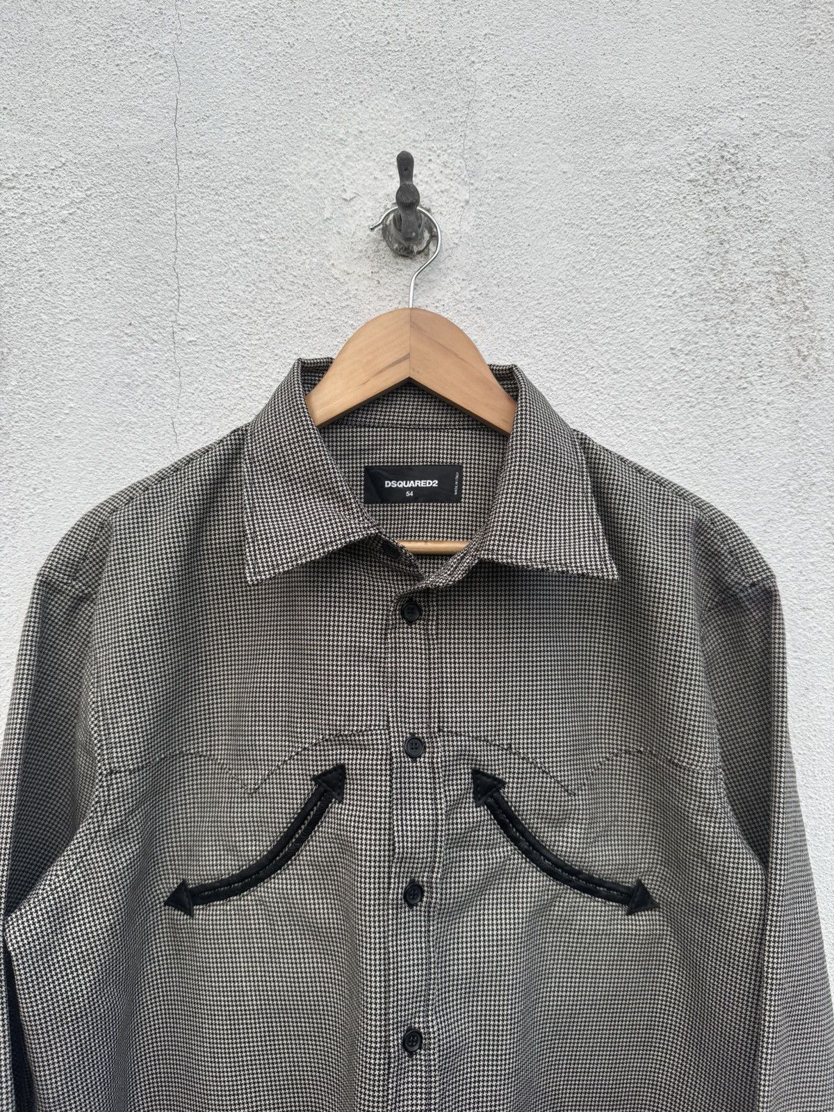 Dsquared2 2000s Archival Dsquared2 Multi Textured Button Shirt Size US L / EU 52-54 / 3 - 2 Thumbnail