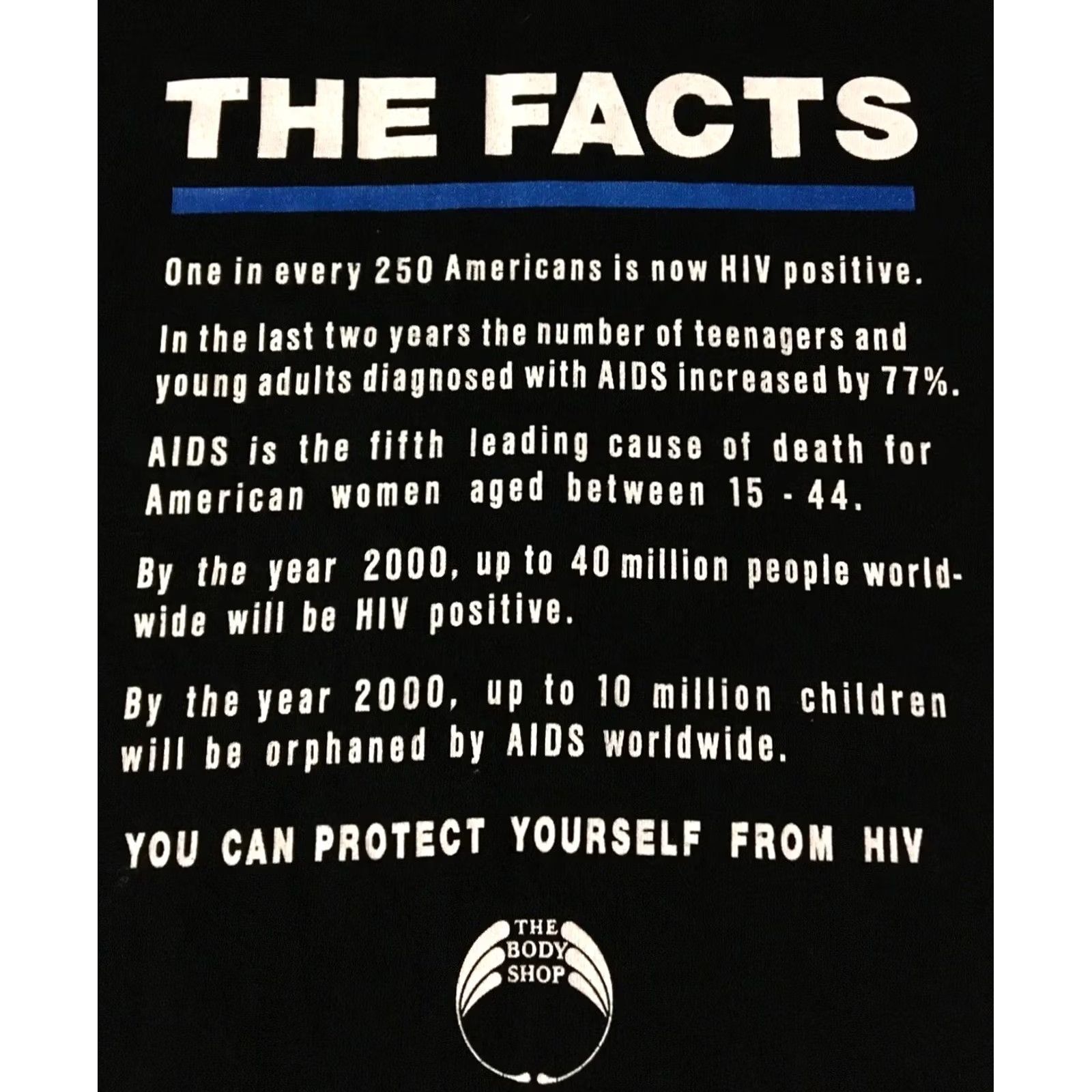 Vintage VINTAGE 90s USA Single Stitch Protect & Respect AIDS HIV Awareness Shirt XL Black Men T-Shirt Short Sleeve Health/Medicine Theme Size US XL / EU 56 / 4 - 4 Thumbnail
