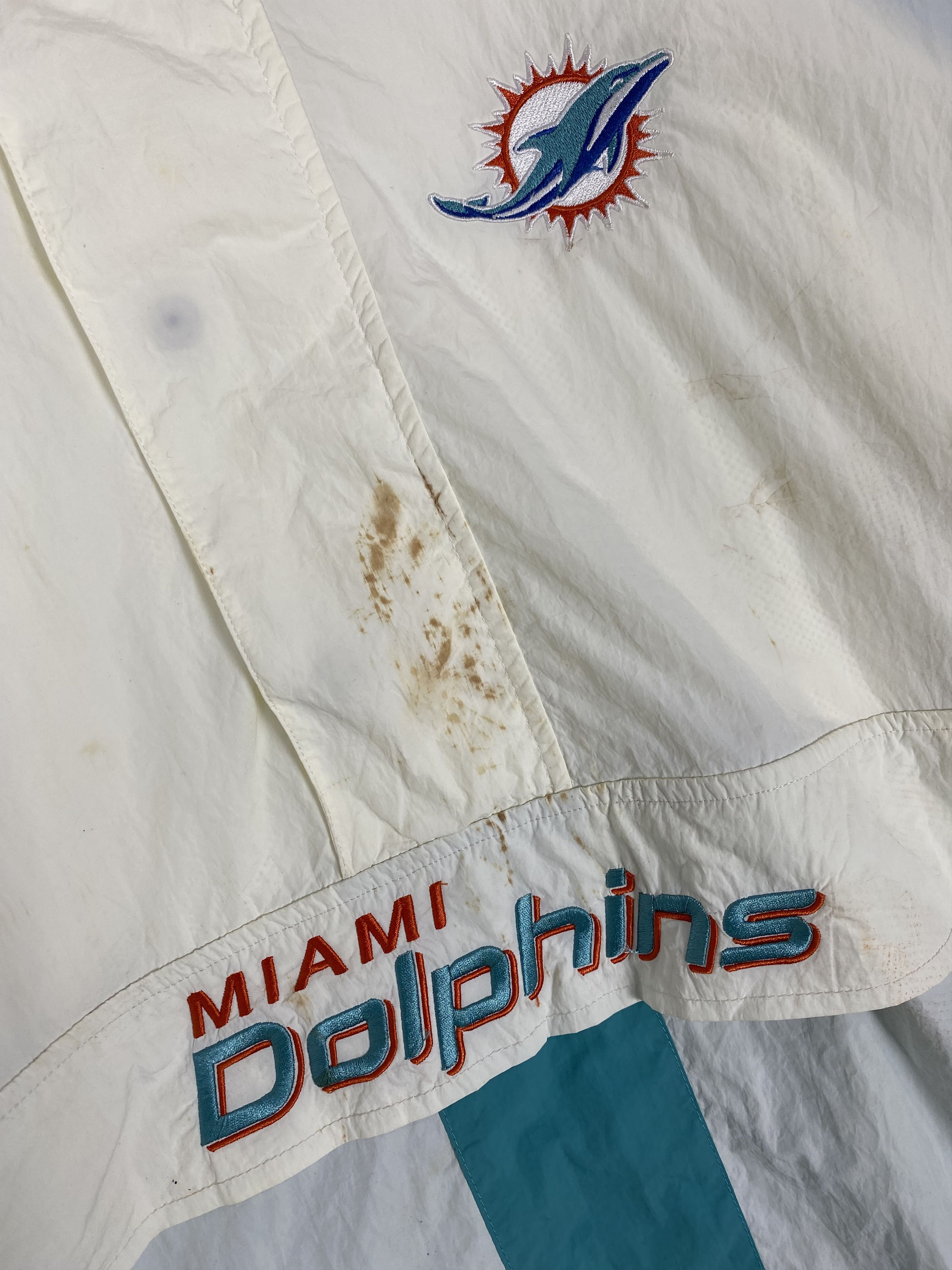 NFL × Vintage Vintage NFL Team Miami Dolphins Half Zipper Jacket Size US L / EU 52-54 / 3 - 3 Thumbnail