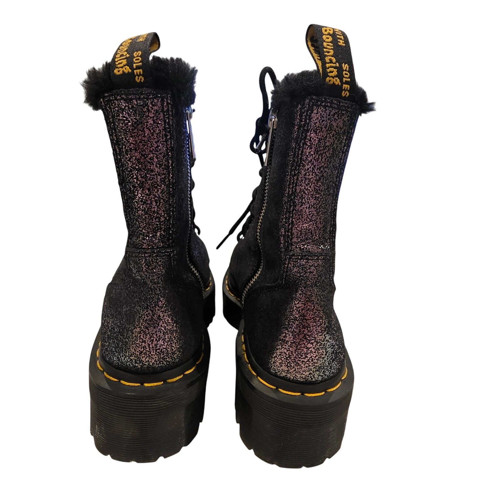 Dr. Martens Dr. Martens womens 8 Shimmer Metallic Boots Purple Fuchsia Size US 8 / IT 38 - 9 Thumbnail