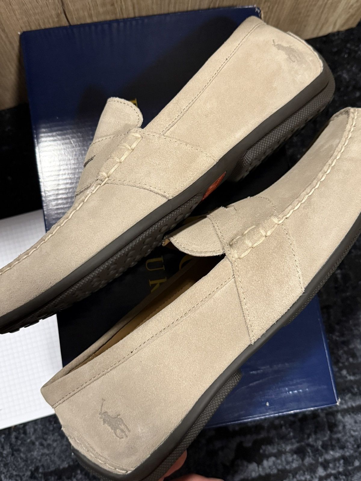 Polo Ralph Lauren POLO RALPH LAUREN REYNOLD SUEDE DRIVER Size US 12 / EU 45 - 6 Thumbnail
